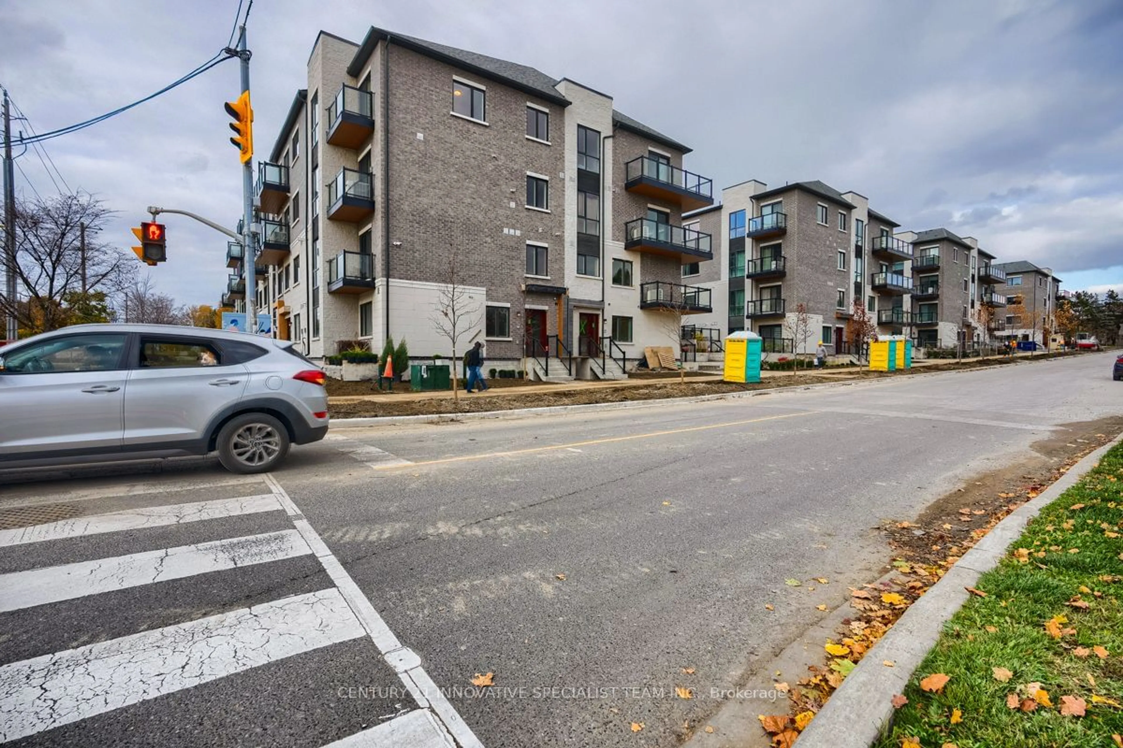 A pic from exterior of the house or condo, the street view for 3453 Victoria Park Ave #A115, Toronto Ontario M1W 2N6