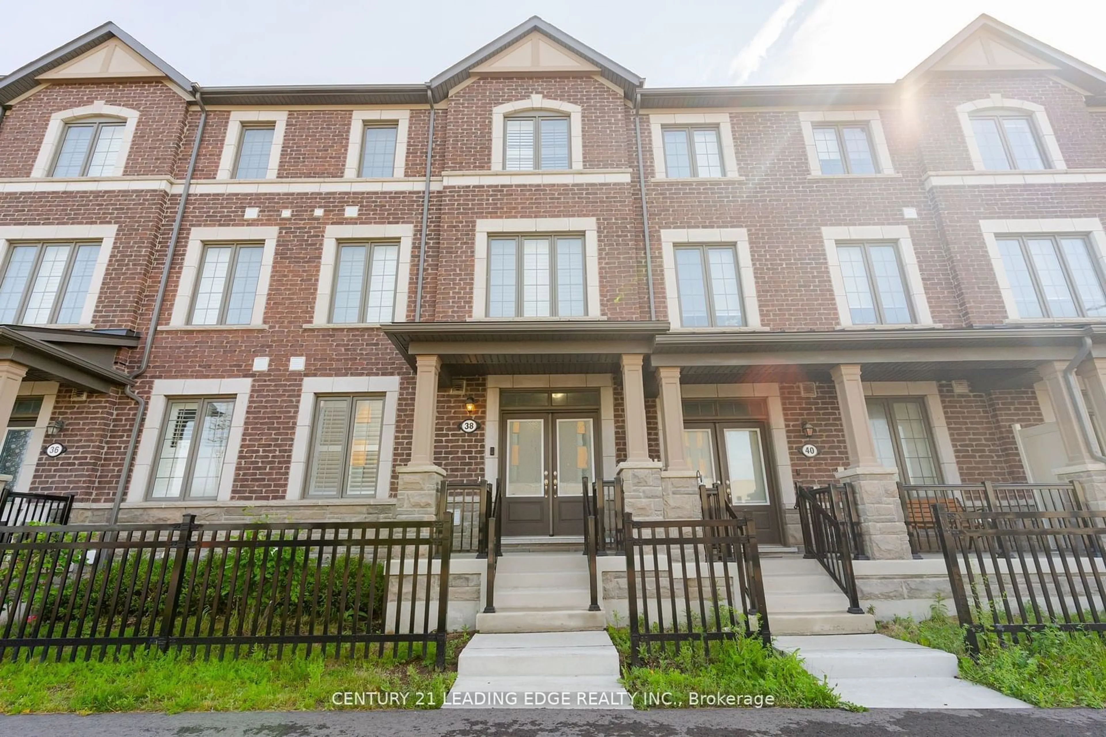 A pic from exterior of the house or condo, the front or back of building for 38 Fiesta Way, Whitby Ontario L1P 0H9