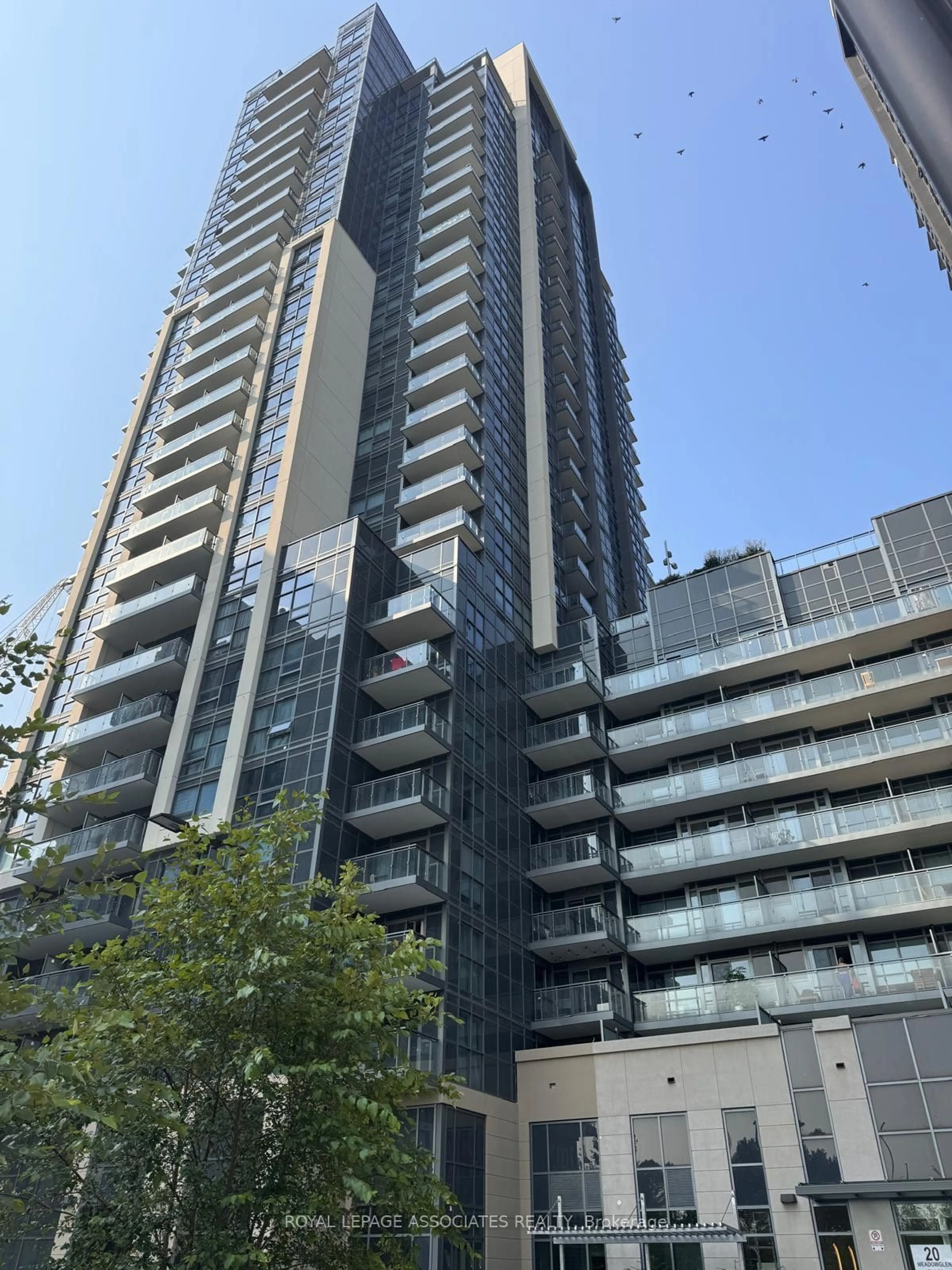 A pic from exterior of the house or condo, the front or back of building for 20 Meadowglen Pl #1605, Toronto Ontario M1H 2Y5