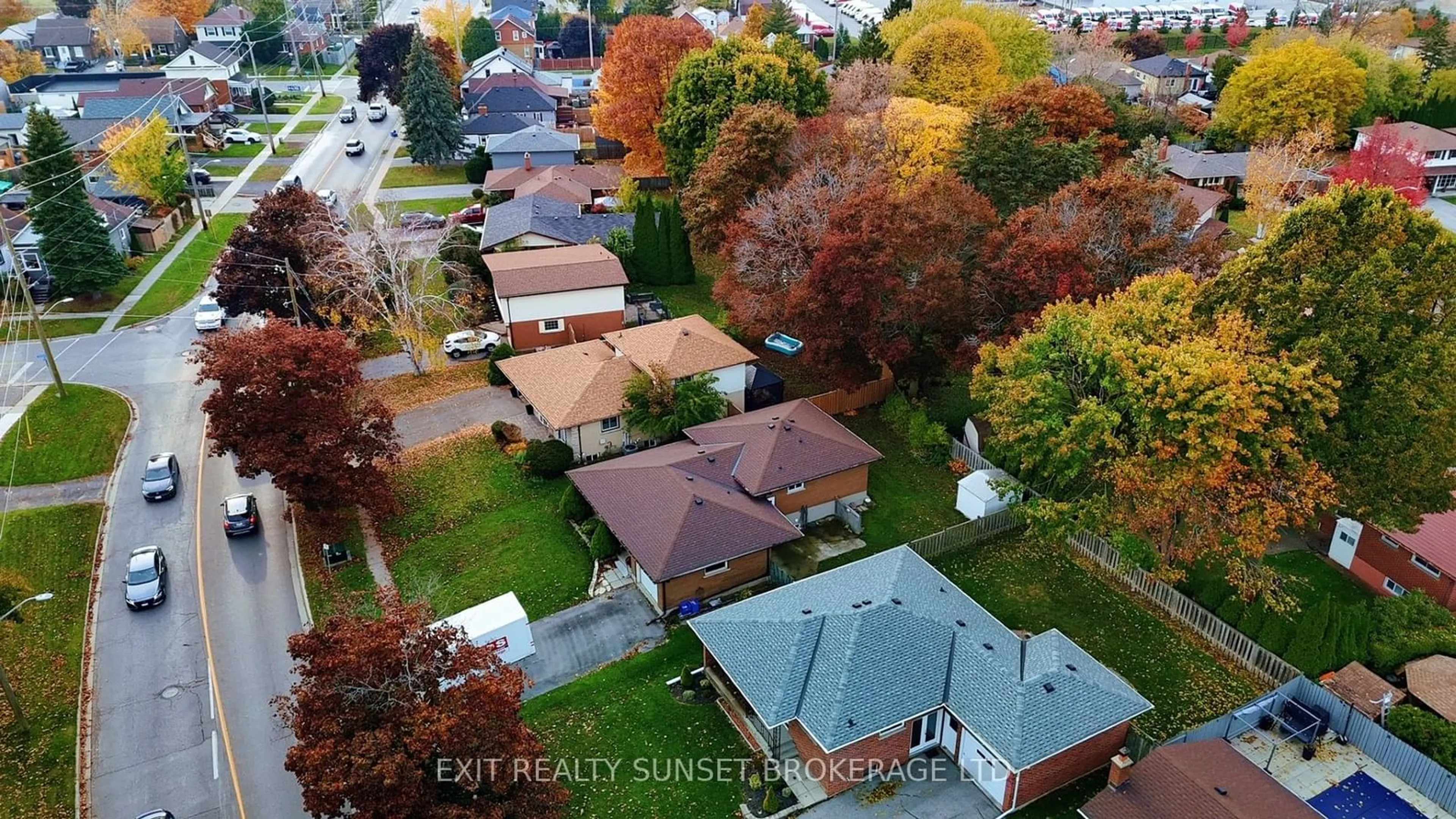 Frontside or backside of a home, the fenced backyard for 376 Adelaide Ave, Oshawa Ontario L1G 2A1