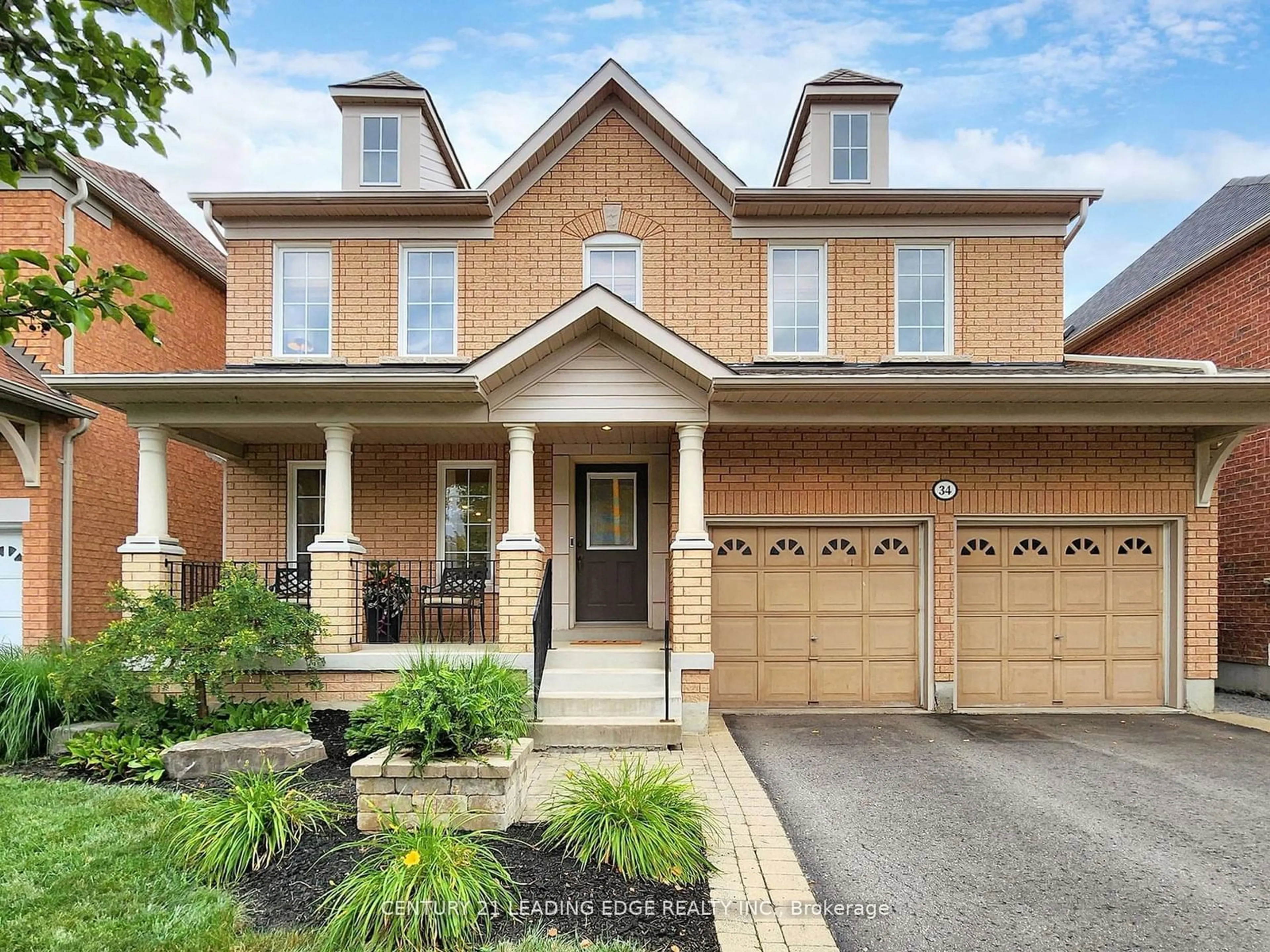 Home with brick exterior material for 34 Haskell Ave, Ajax Ontario L1T 4Y8