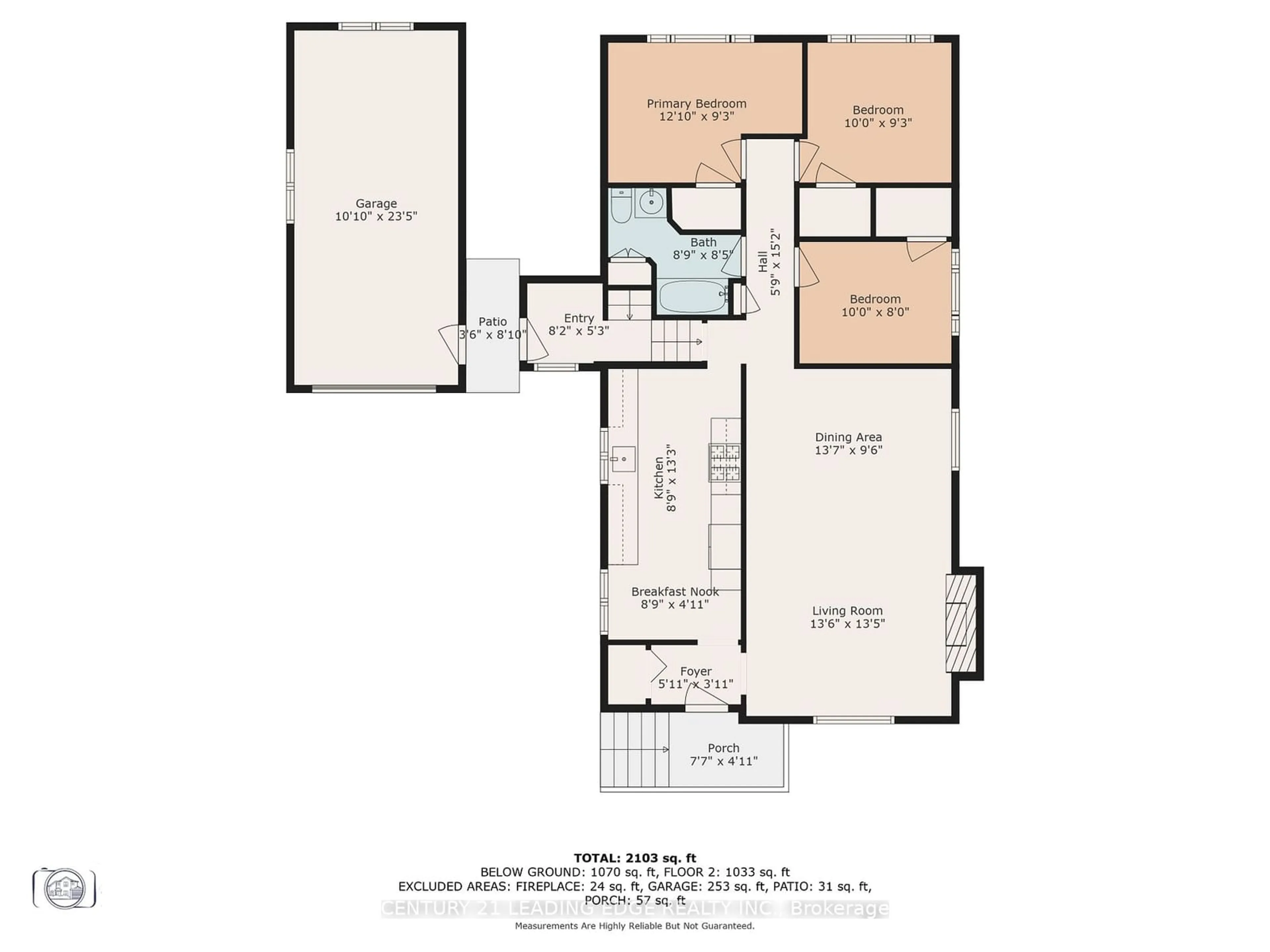 Floor plan for 52 Amiens Rd, Toronto Ontario M1E 3S8