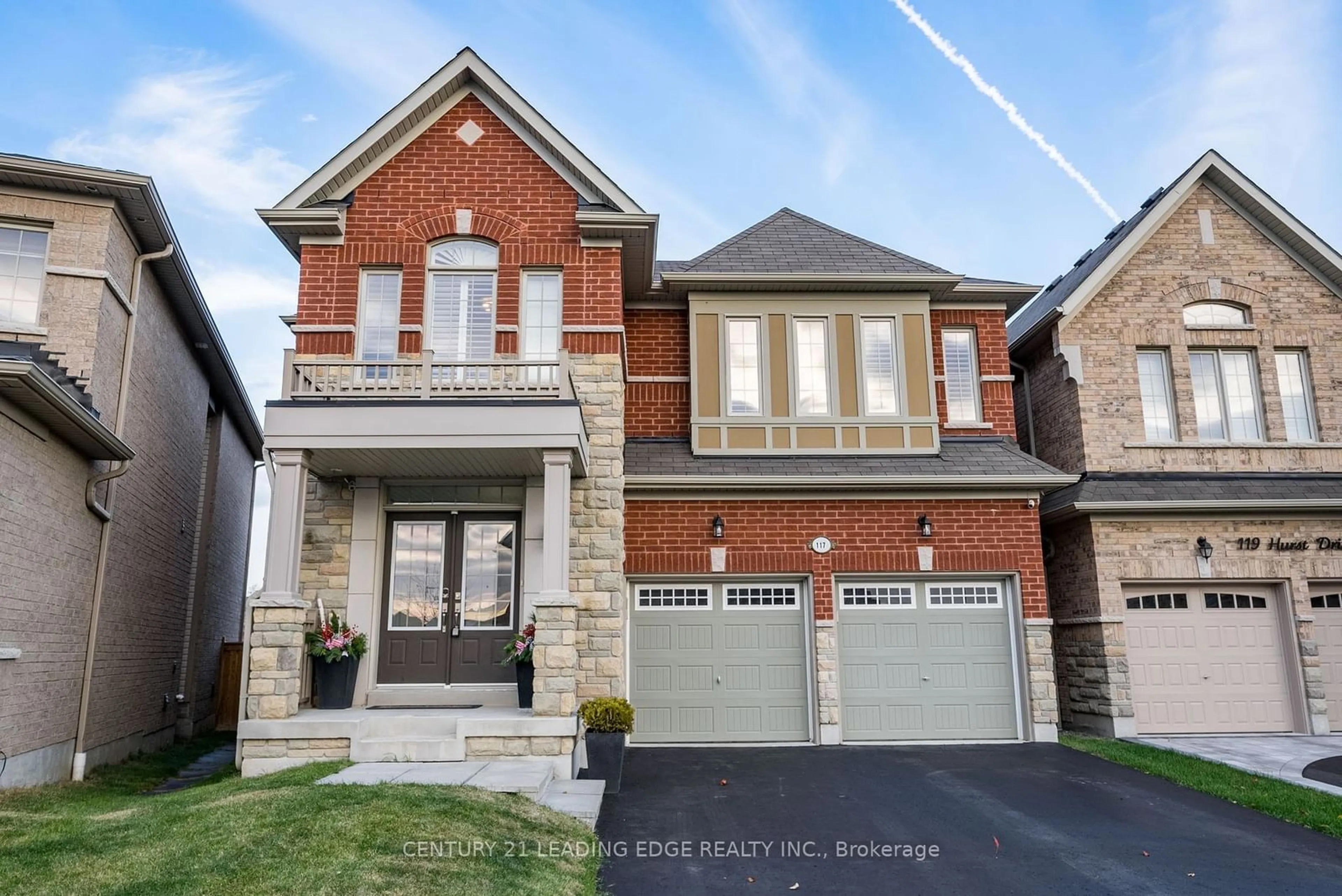 Home with brick exterior material for 117 Hurst Dr, Ajax Ontario L1T 0N9