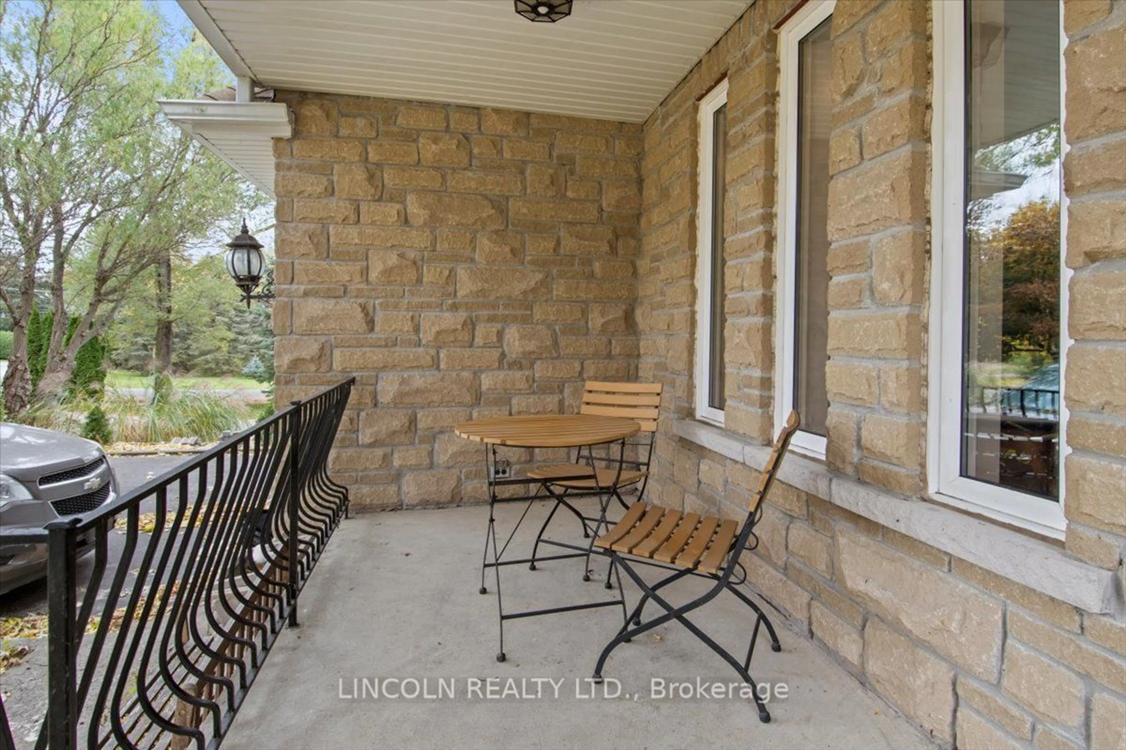 Patio, the fenced backyard for 458 Rougemount Dr, Pickering Ontario L1W 2B9