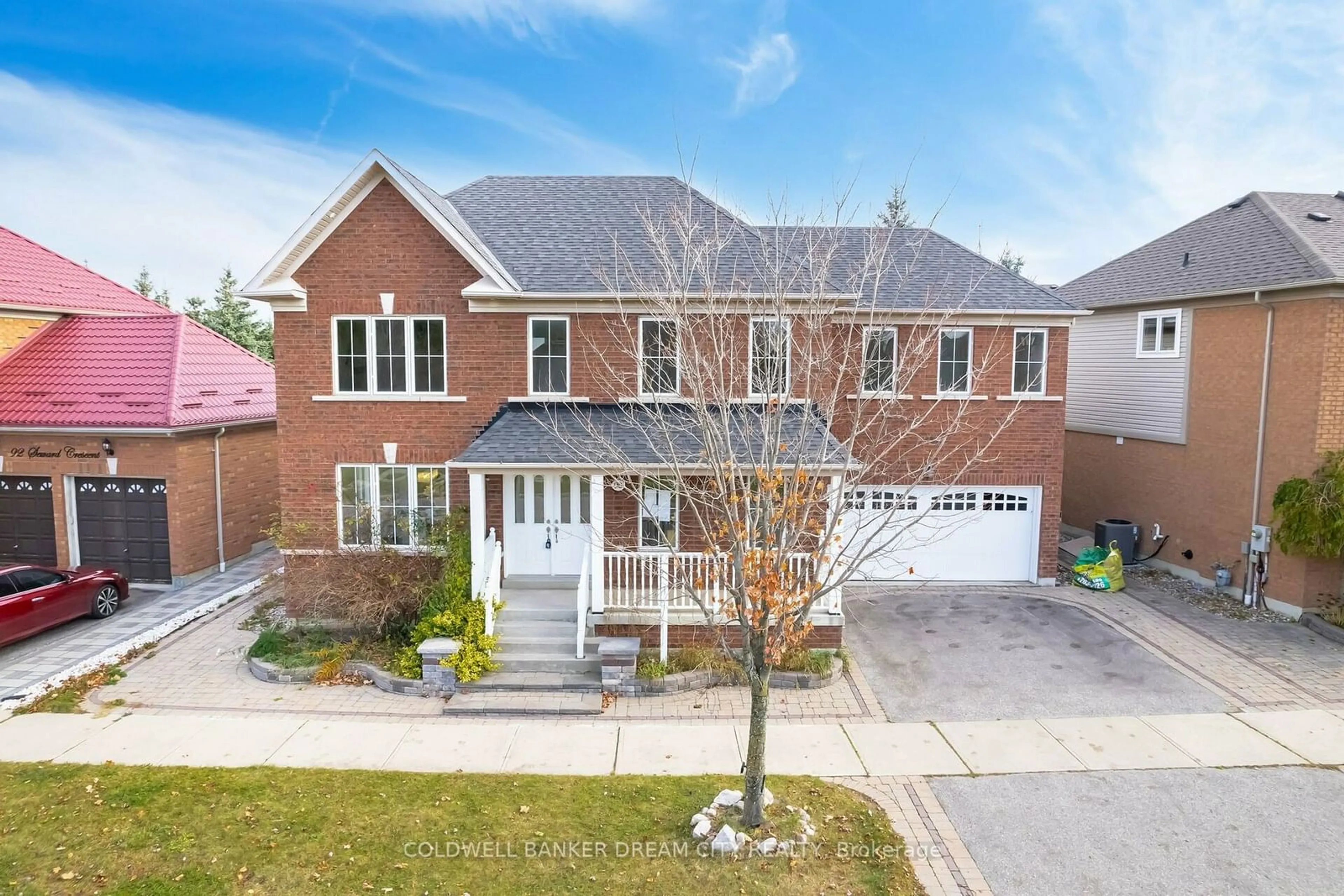 Home with brick exterior material for 90 Seward Cres, Ajax Ontario L1Z 1Y9