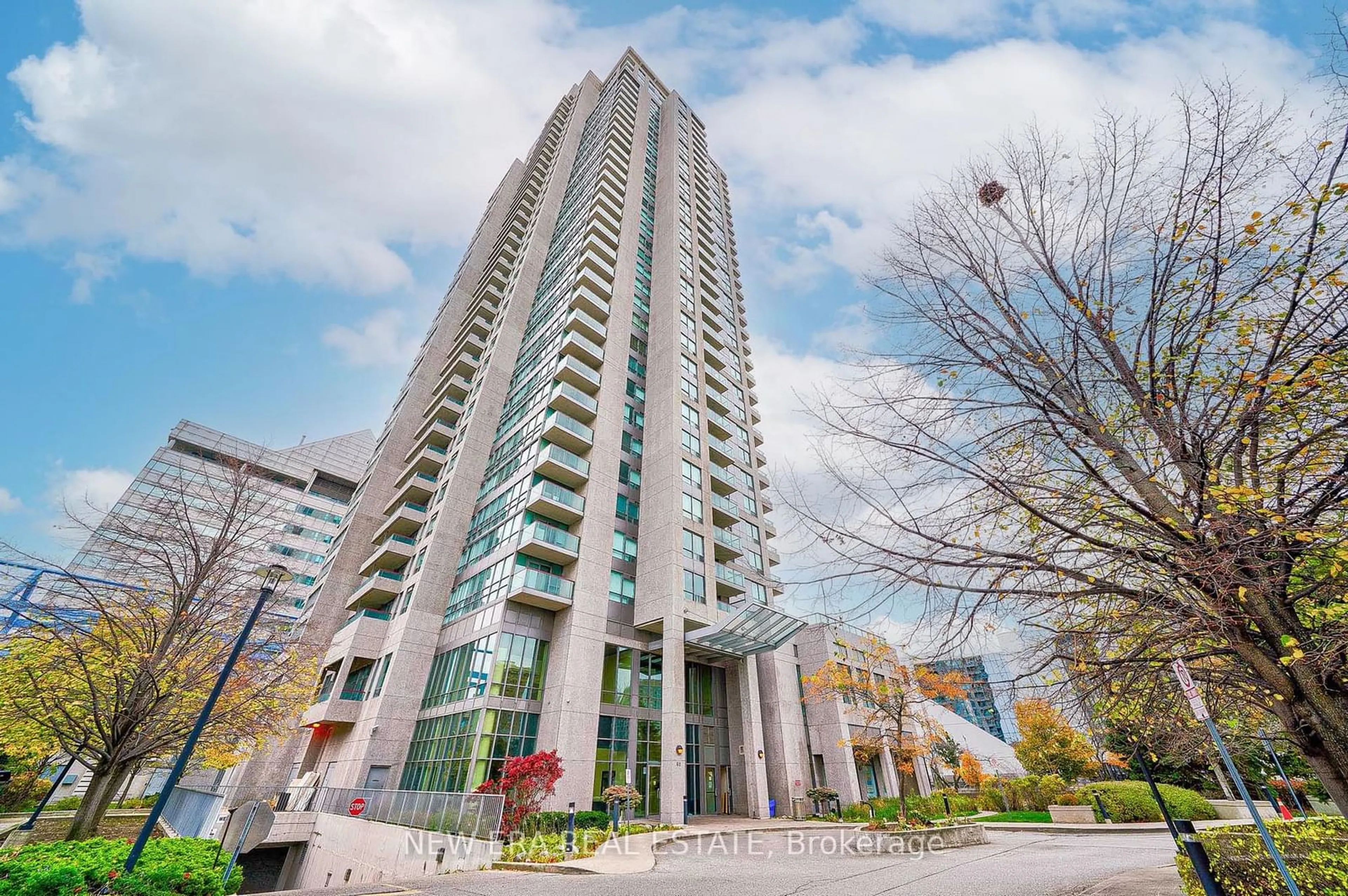 A pic from exterior of the house or condo, the front or back of building for 60 Brian Harrison Way #3105, Toronto Ontario M1P 5J5