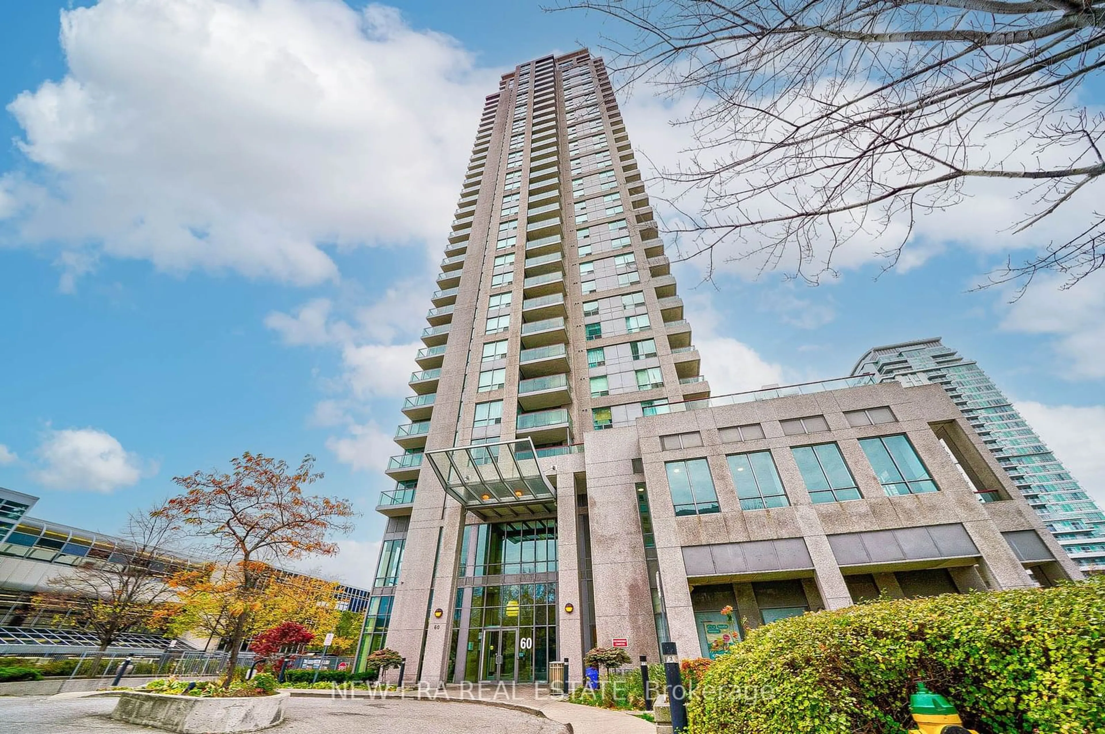 A pic from exterior of the house or condo, the front or back of building for 60 Brian Harrison Way #3105, Toronto Ontario M1P 5J5