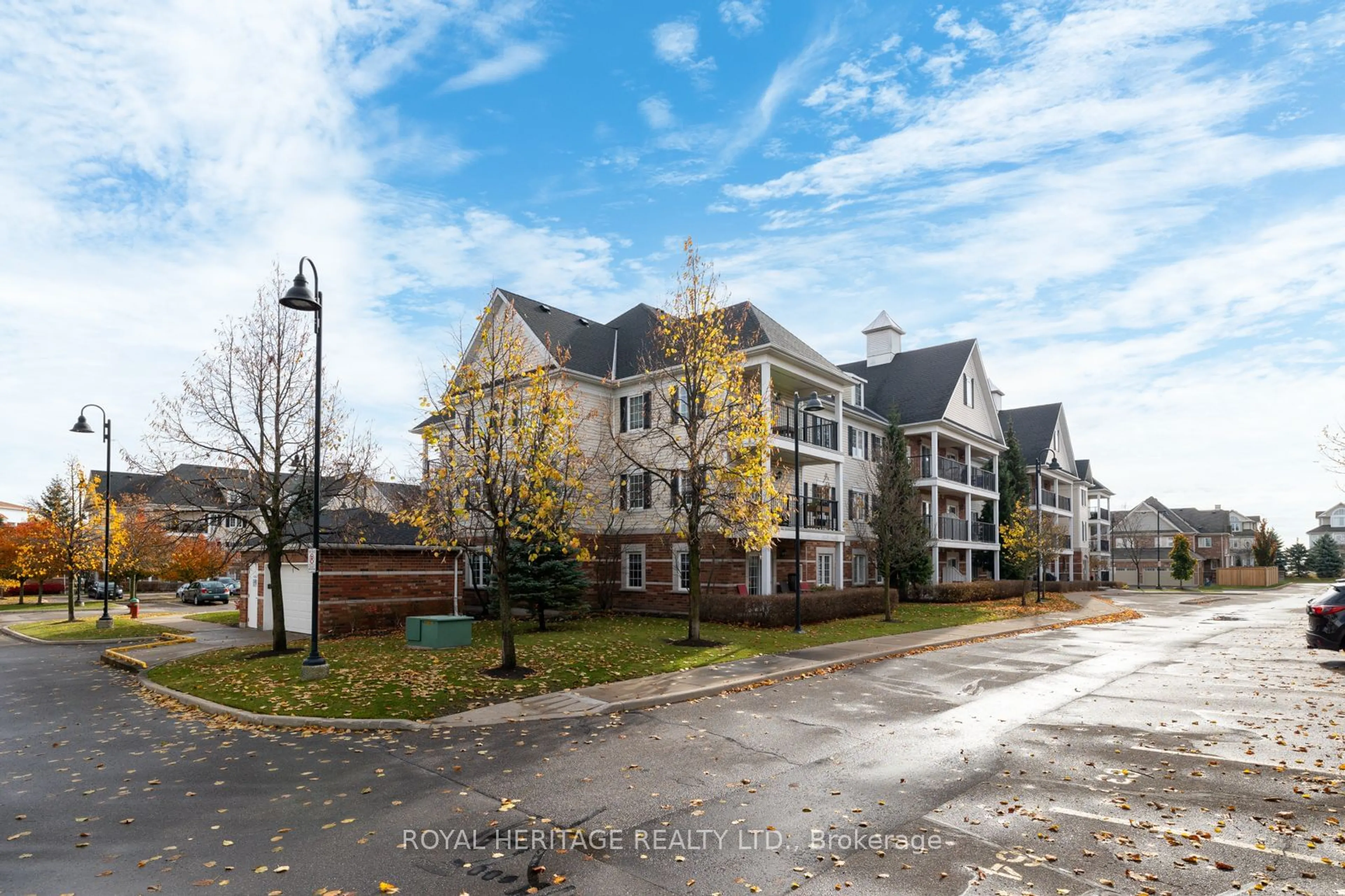 A pic from exterior of the house or condo, the street view for 75 Shipway Ave #112, Clarington Ontario L1B 0B8