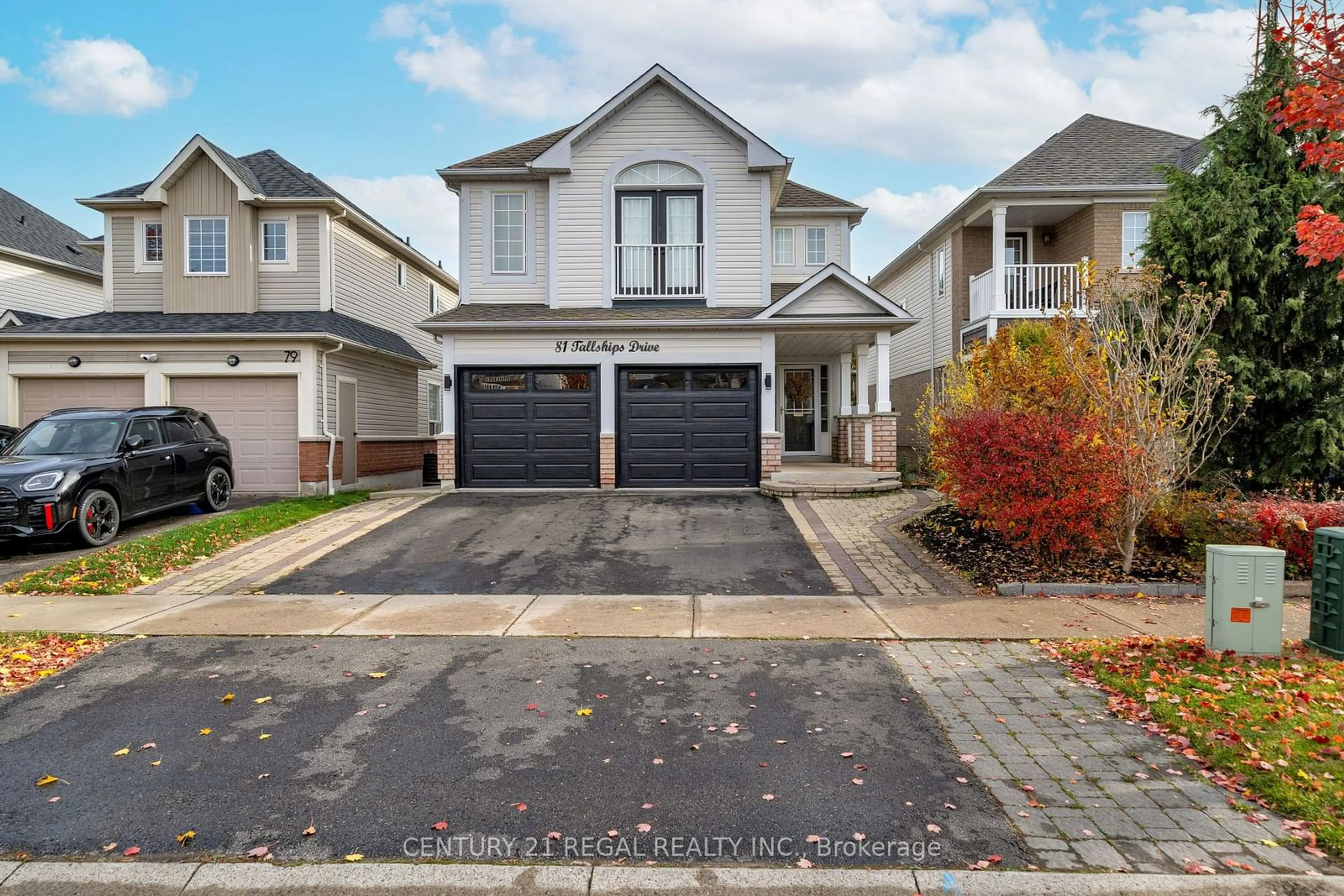 A pic from exterior of the house or condo, the street view for 81 Tallships Dr, Whitby Ontario L1N 9X5