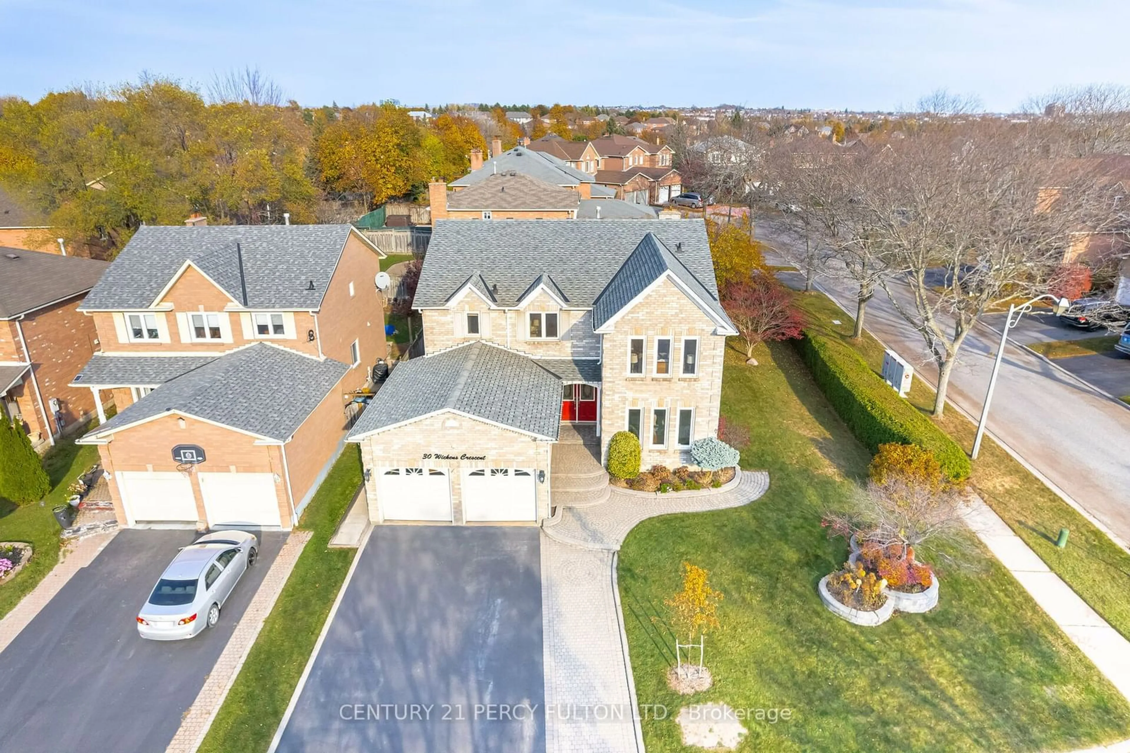 Frontside or backside of a home, the street view for 30 Wickens Cres, Ajax Ontario L1T 3M8