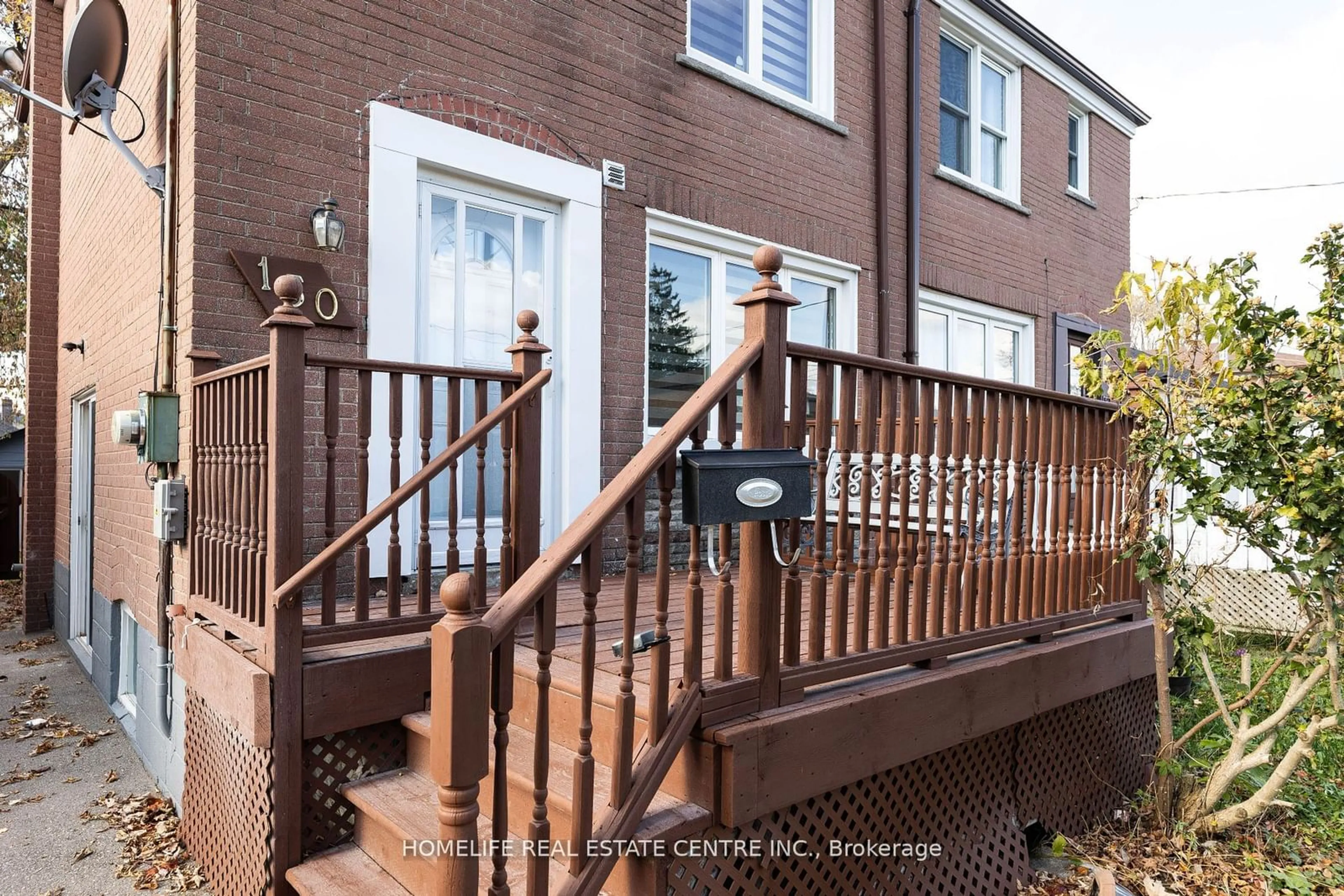 A pic from exterior of the house or condo, the street view for 150 Magnolia Ave, Toronto Ontario M1K 3K8