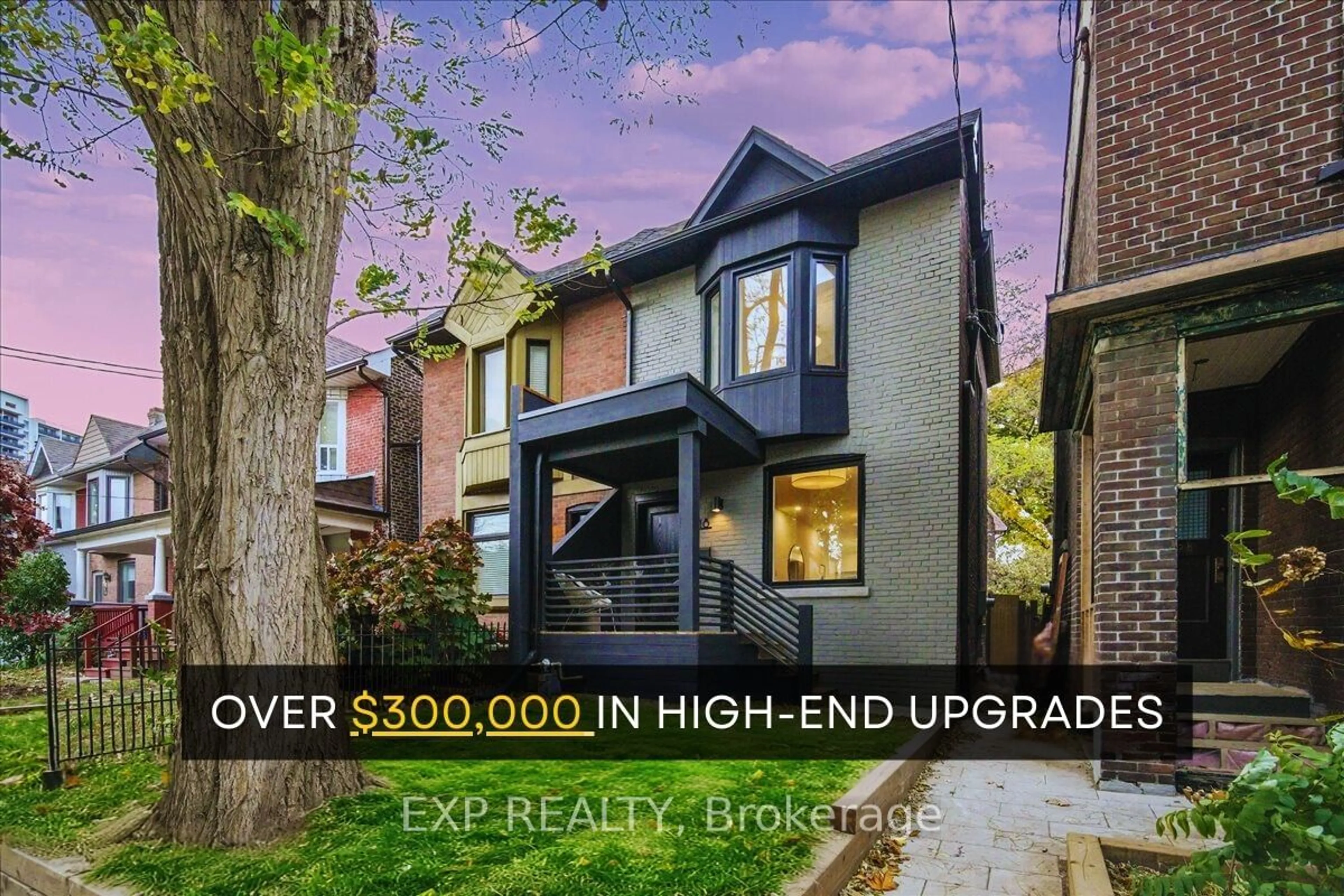 Frontside or backside of a home, the street view for 118 Cambridge Ave, Toronto Ontario M4K 2L6