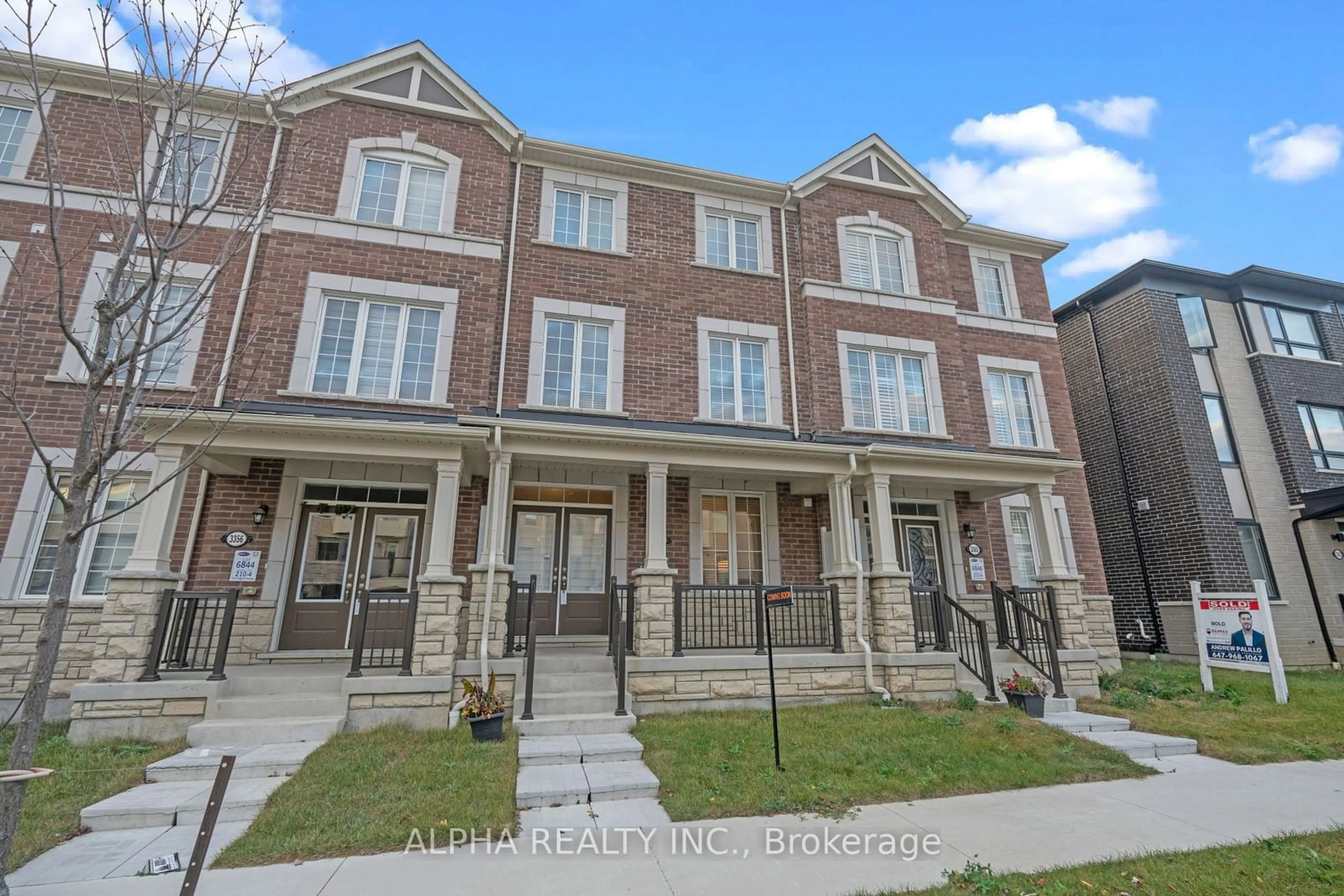 A pic from exterior of the house or condo, the street view for 3358 Thunderbird Prom, Pickering Ontario L1X 0N1