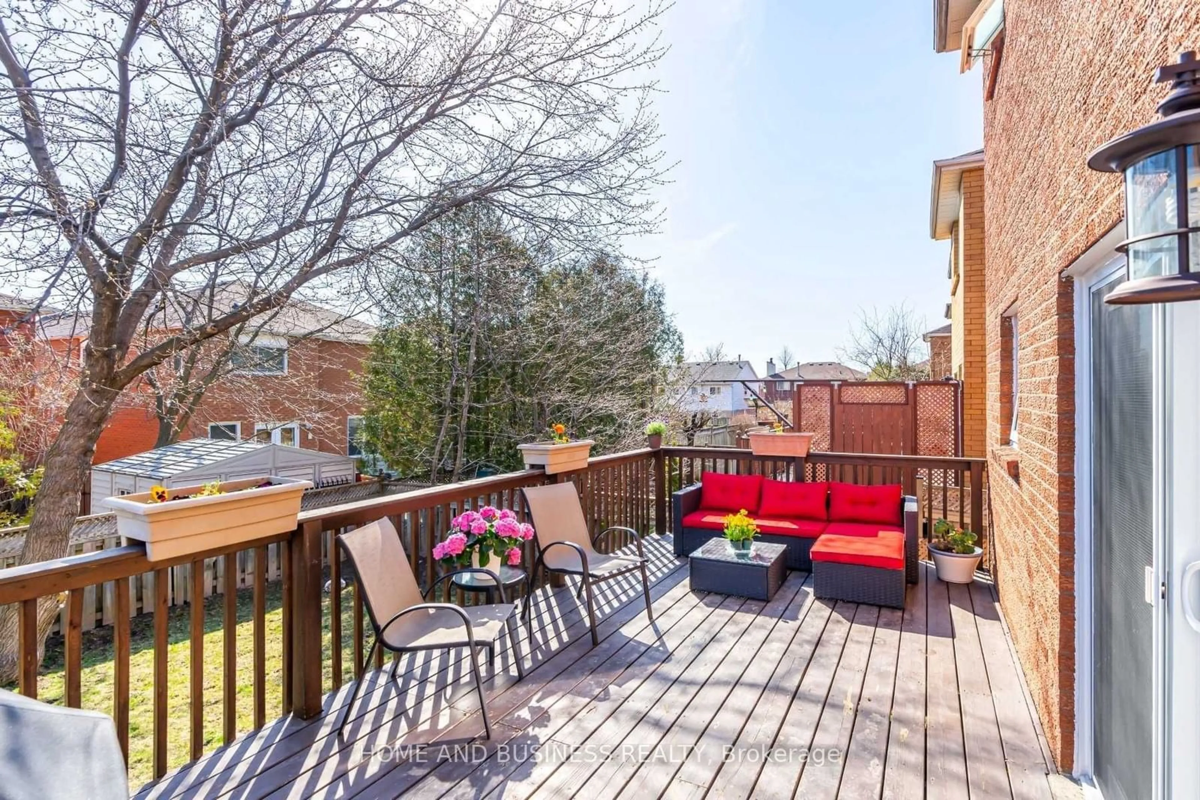 Patio, the fenced backyard for 9 Shipp Cres, Ajax Ontario L1T 3W6