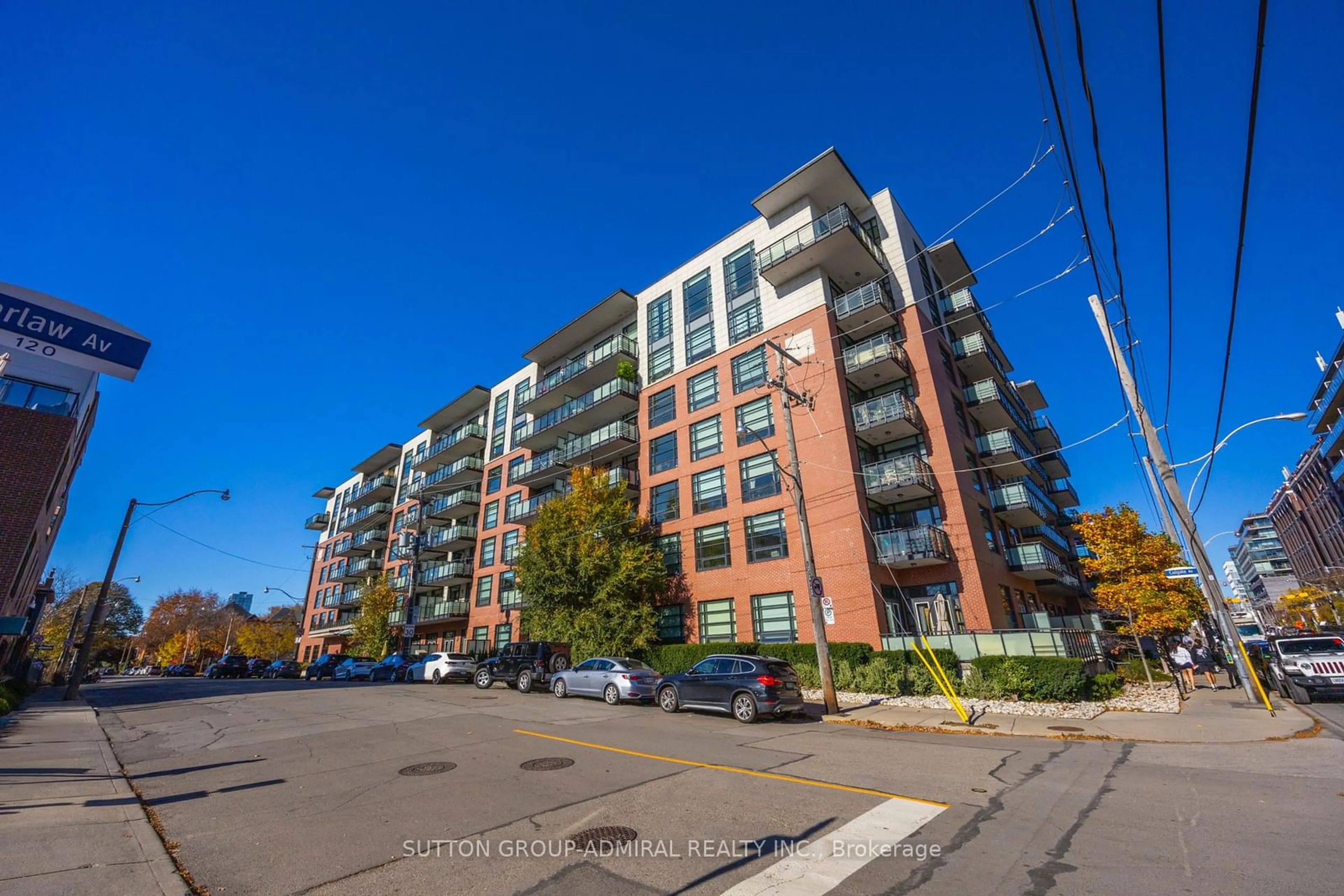 A pic from exterior of the house or condo, the front or back of building for 88 Colgate Ave #519, Toronto Ontario M4M 0A6