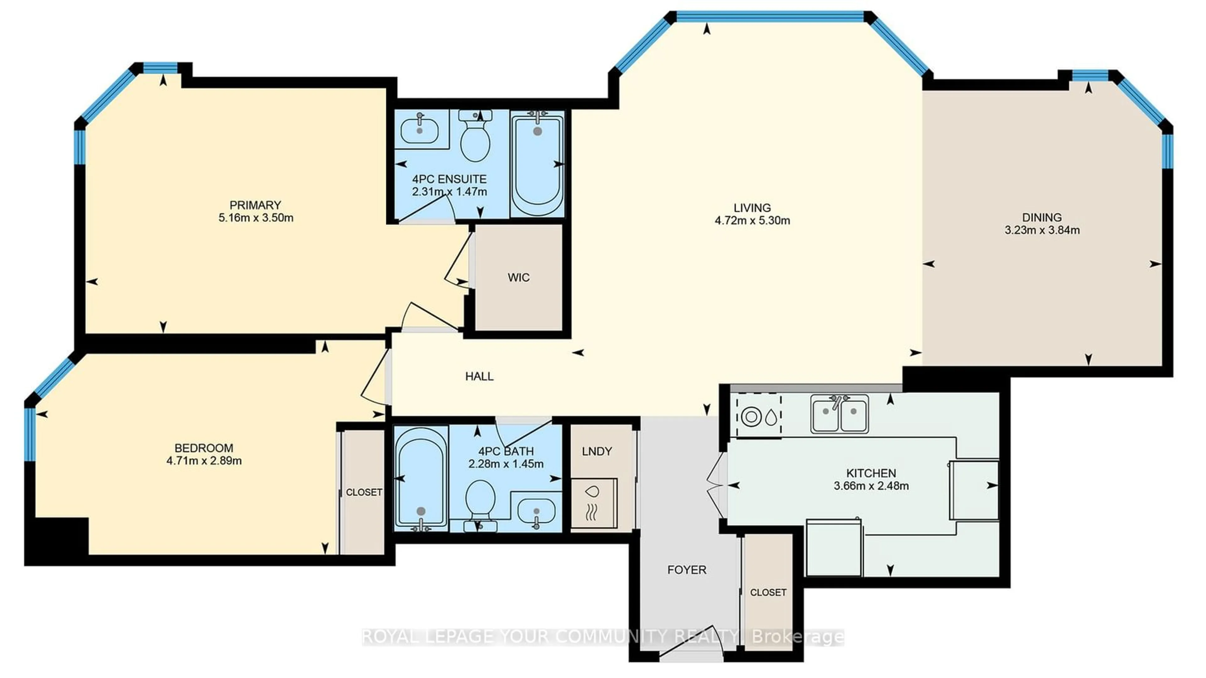 Floor plan for 1 Lee Centre Dr #PH108, Toronto Ontario M1H 3J2