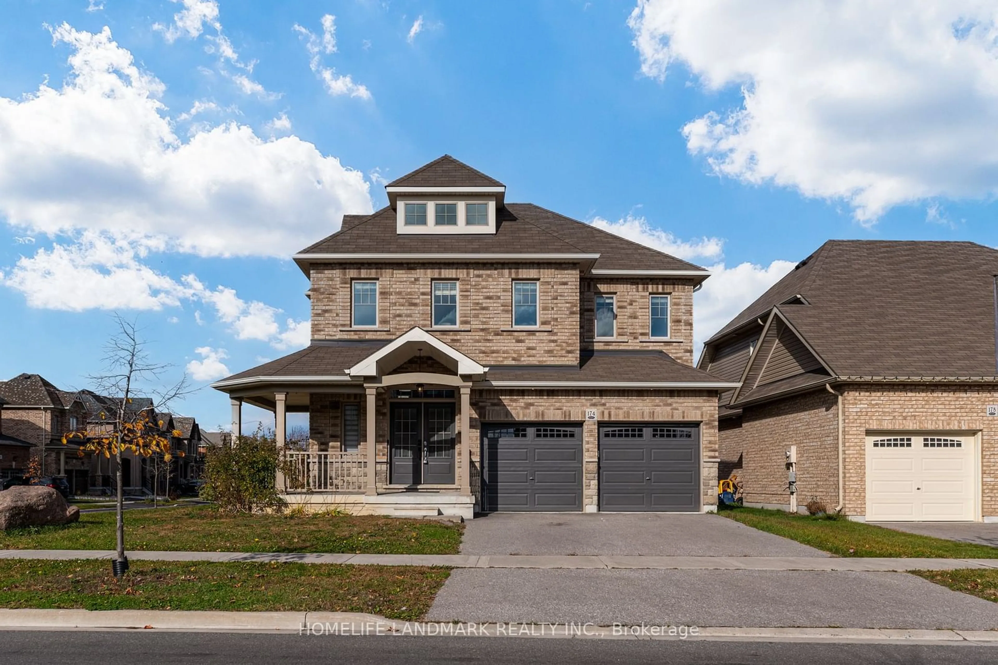 Frontside or backside of a home, the street view for 174 William Fair Dr, Clarington Ontario L1C 3K2