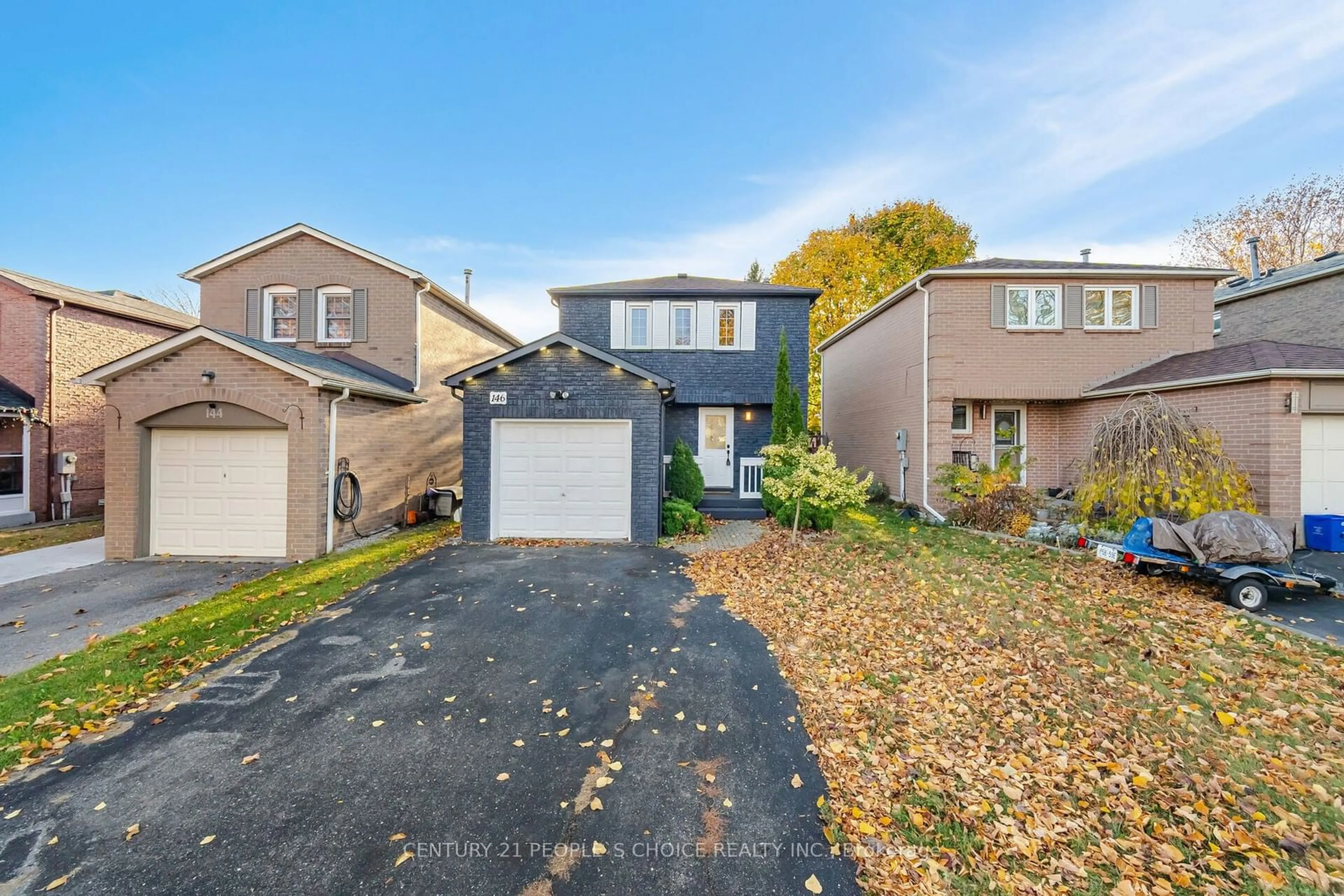 A pic from exterior of the house or condo, the street view for 146 Delaney Dr, Ajax Ontario L1T 2M2