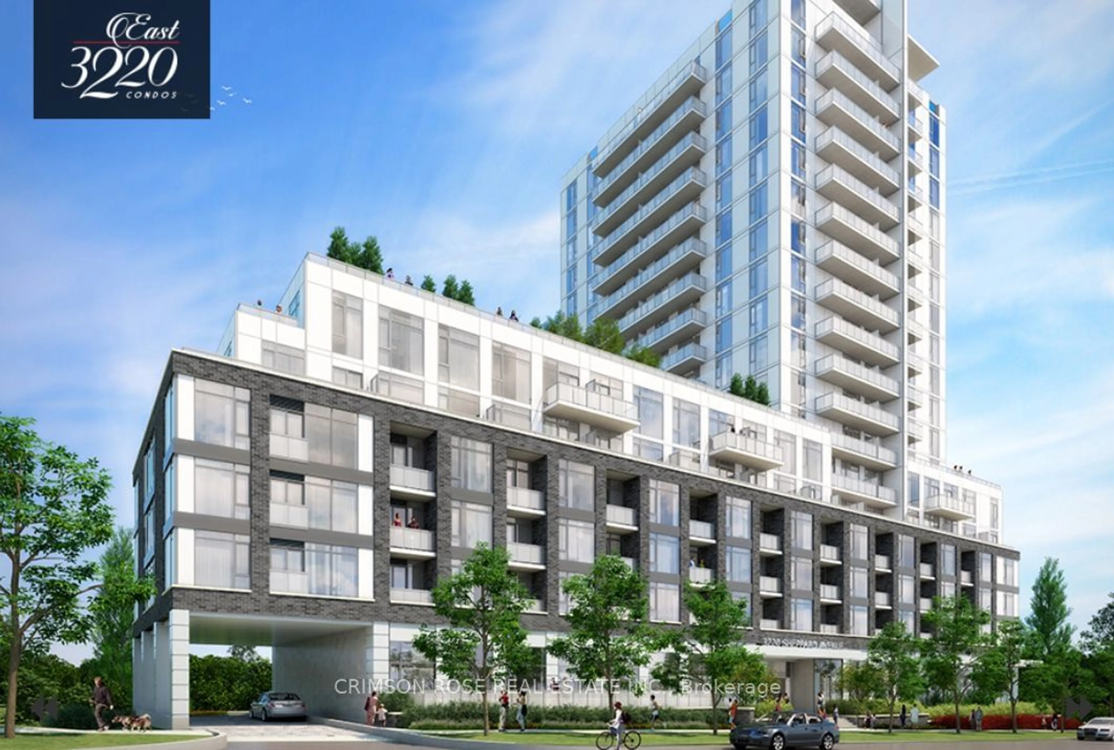 A pic from exterior of the house or condo, the front or back of building for 3220 Sheppard Ave #1610, Toronto Ontario M1T 3K3