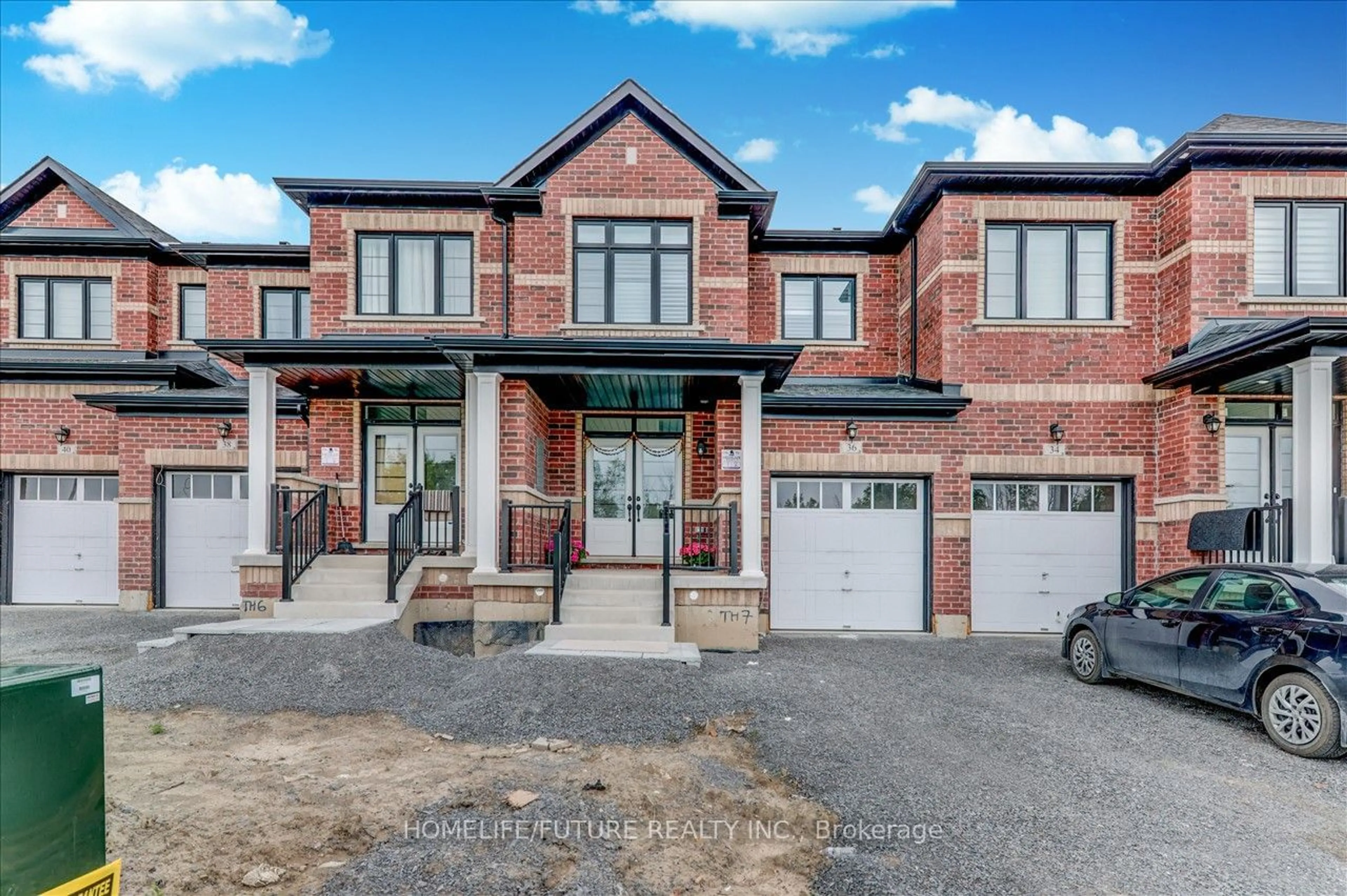 Home with brick exterior material for 36 Littlewood Dr, Whitby Ontario L1P 0G5