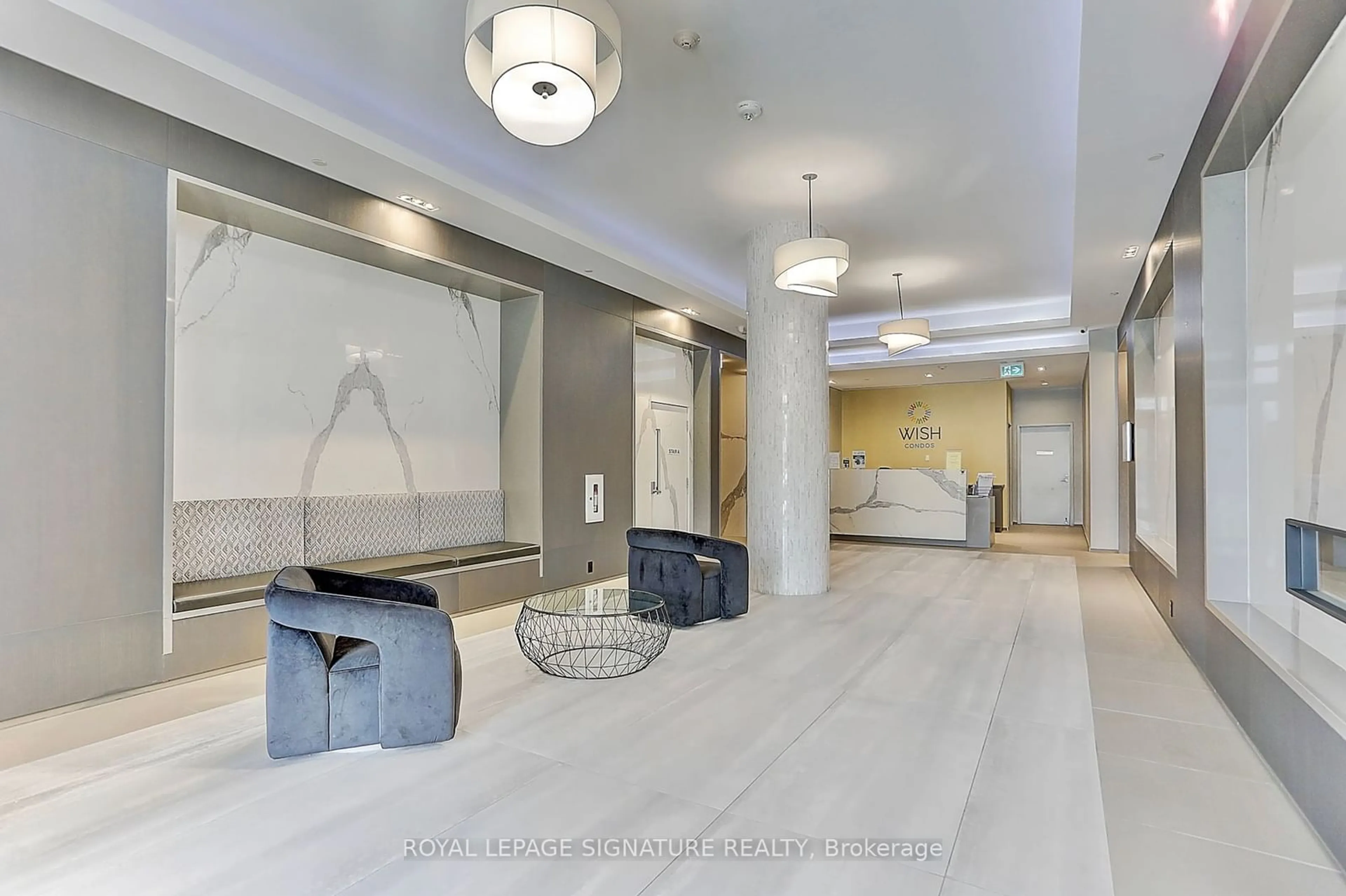 Indoor lobby, wood floors for 3121 Sheppard Ave #1203, Toronto Ontario M1T 0B6