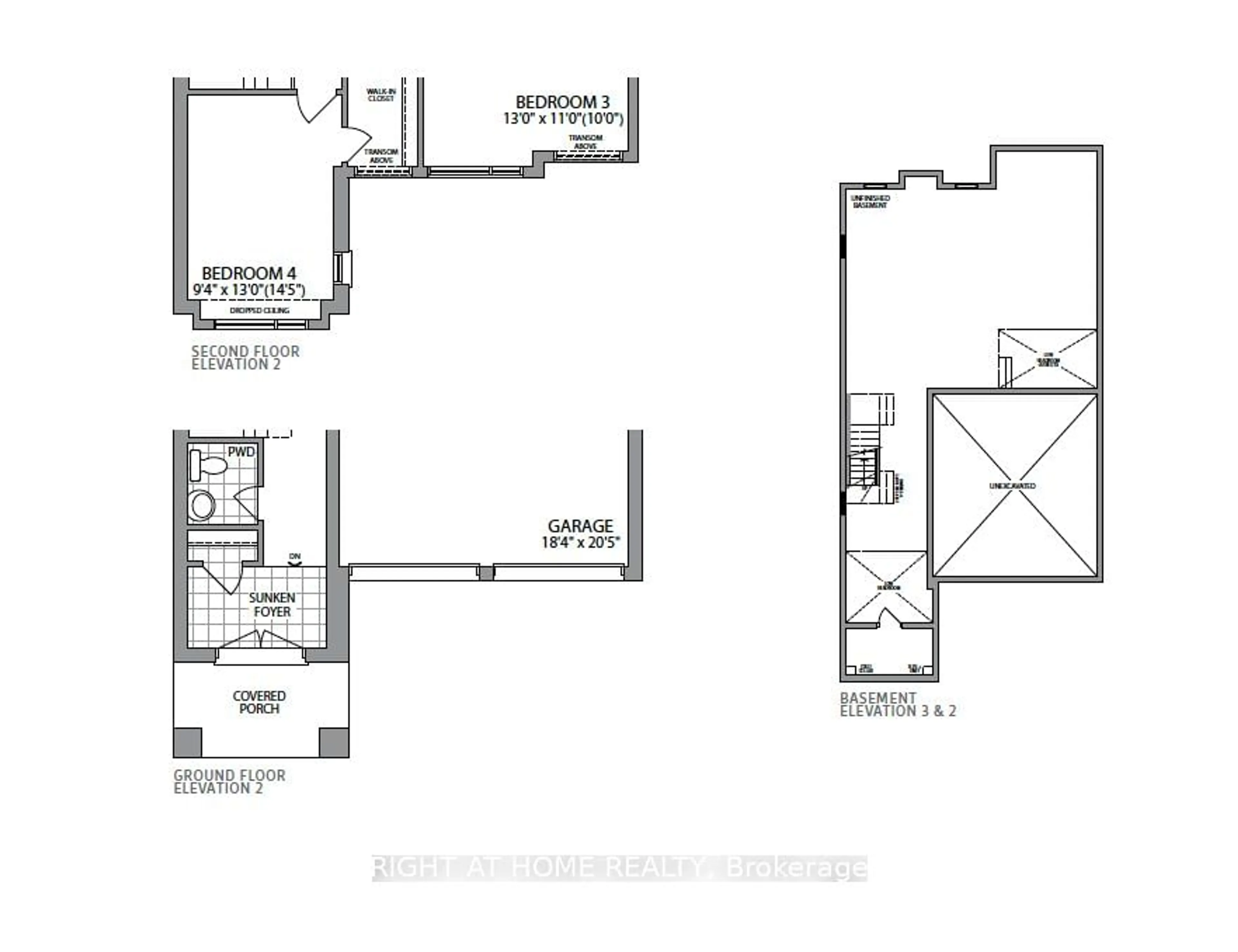 Floor plan for 14 Fire King Dr #LotF007, Whitby Ontario L1P 1Y2