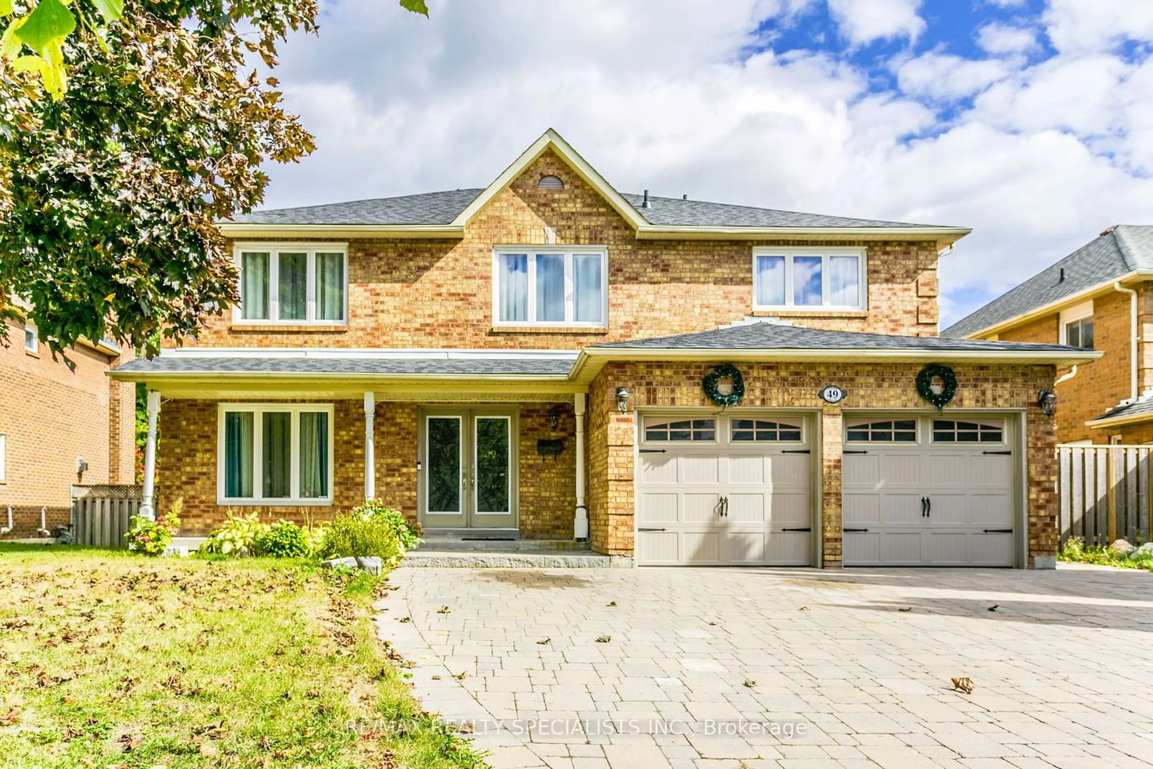 Home with brick exterior material for 49 Simms Dr, Ajax Ontario L1T 3J9