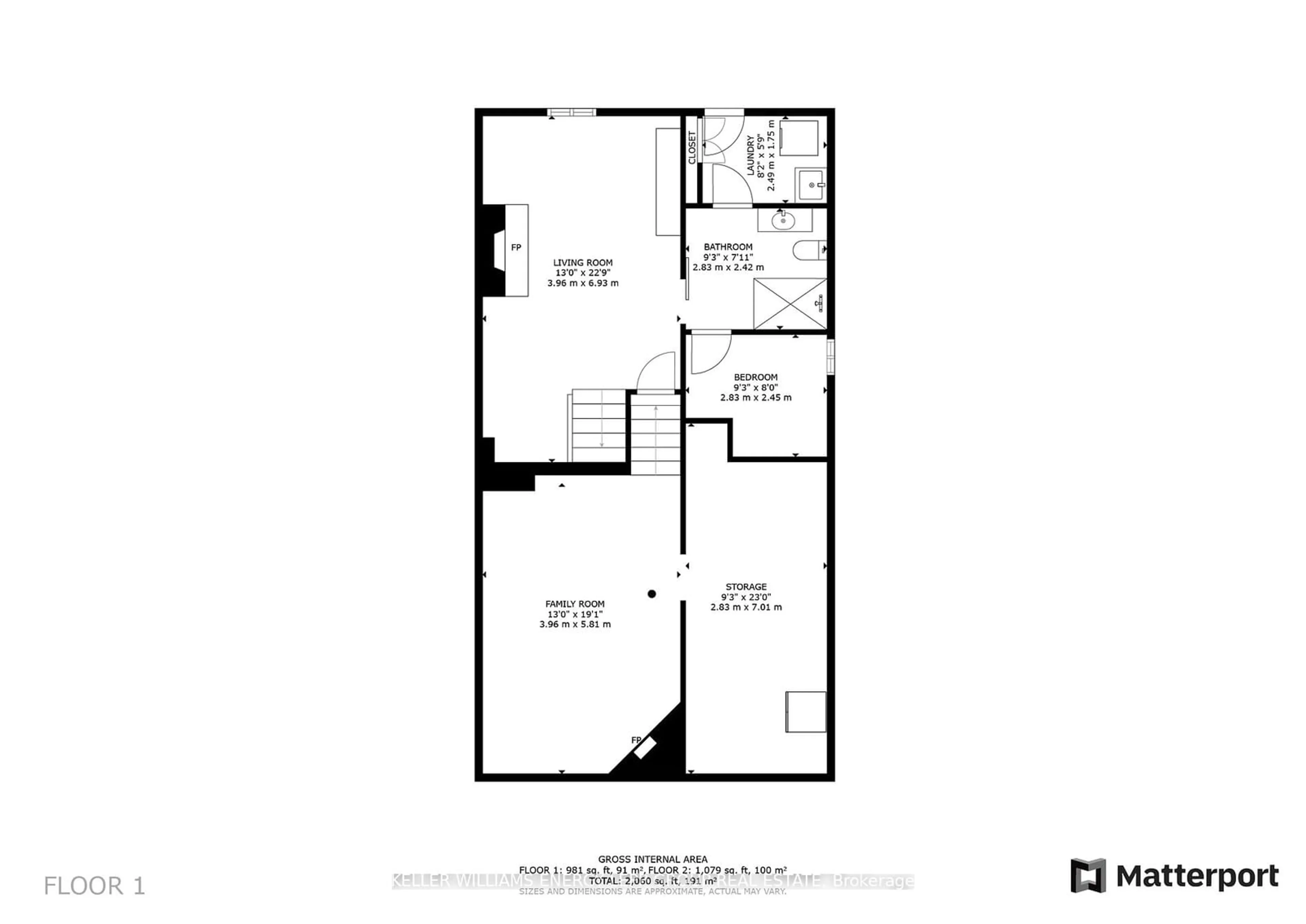 Floor plan for 595 Foxrun Crt, Oshawa Ontario L1K 1N9