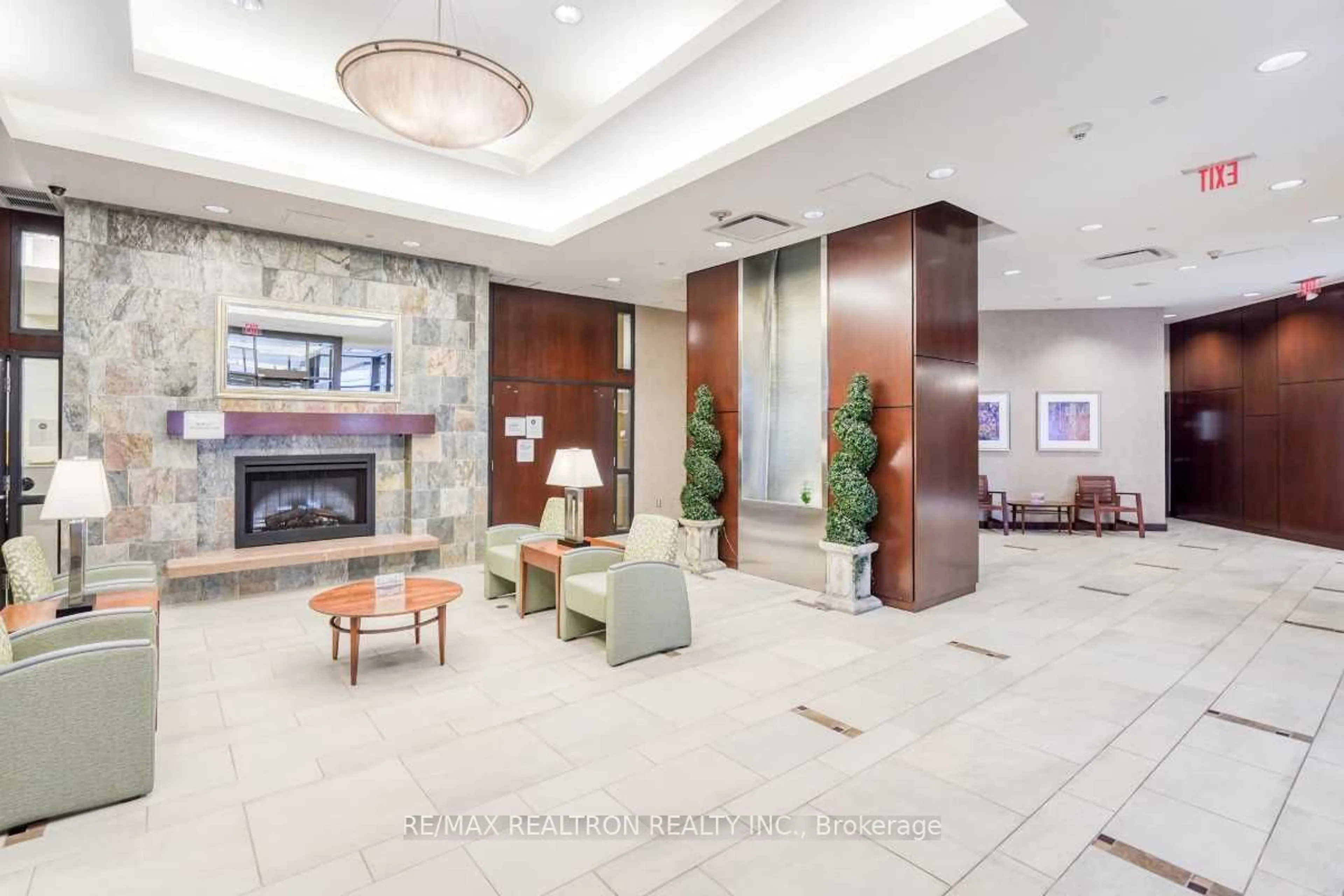 Indoor lobby for 100 Scottfield Dr #216, Toronto Ontario M1S 5W5