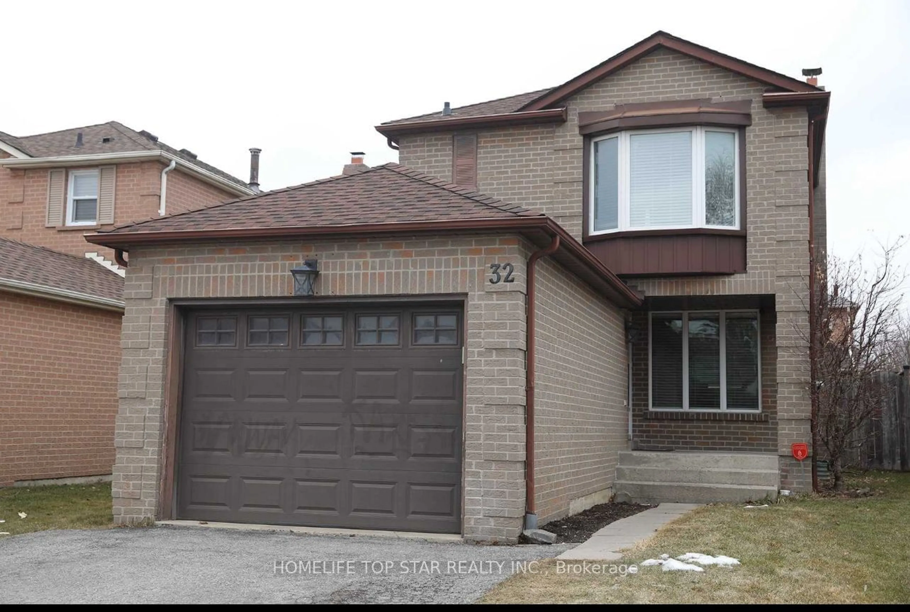 Frontside or backside of a home, the street view for 32 Millington Cres, Ajax Ontario L1T 1R3