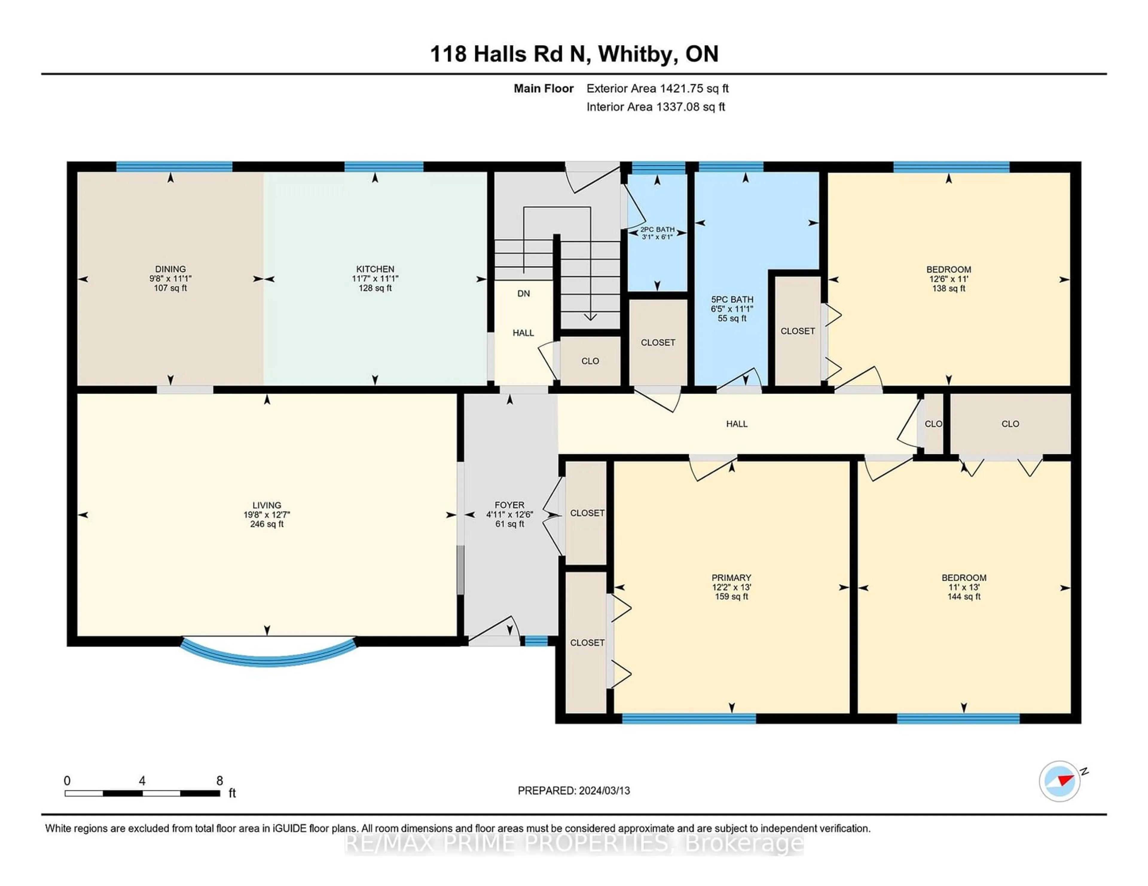 Floor plan for 118 Halls Rd, Whitby Ontario L1P 1Y8