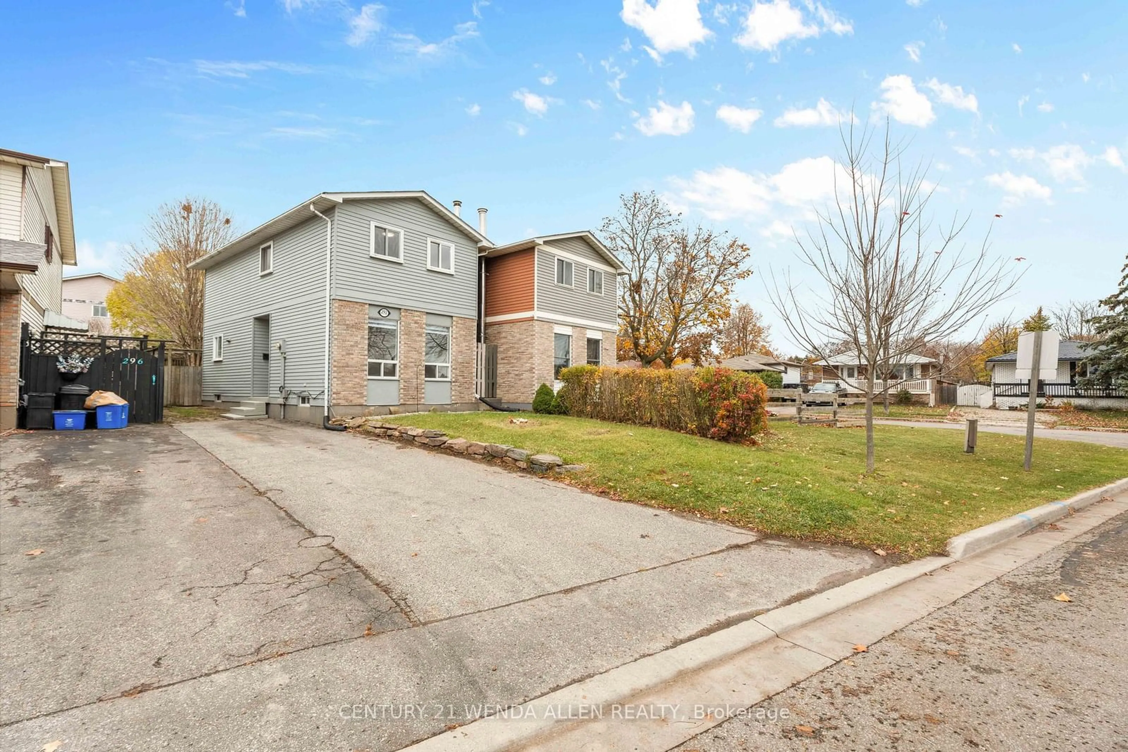 A pic from exterior of the house or condo, the street view for 292 Chaleur Ave, Oshawa Ontario L1J 6N6