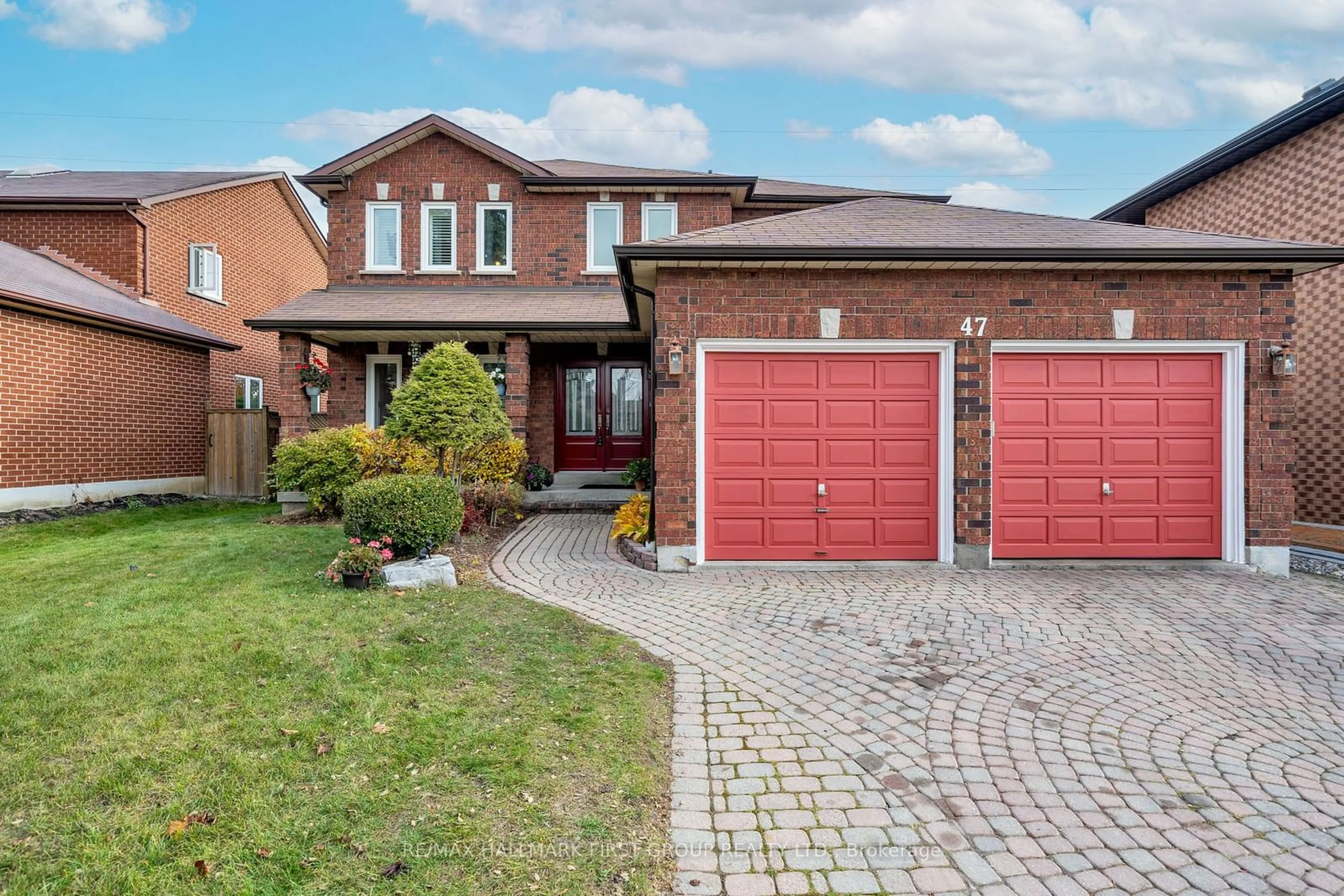 Home with brick exterior material for 47 Stratton Cres, Whitby Ontario L1R 1V5