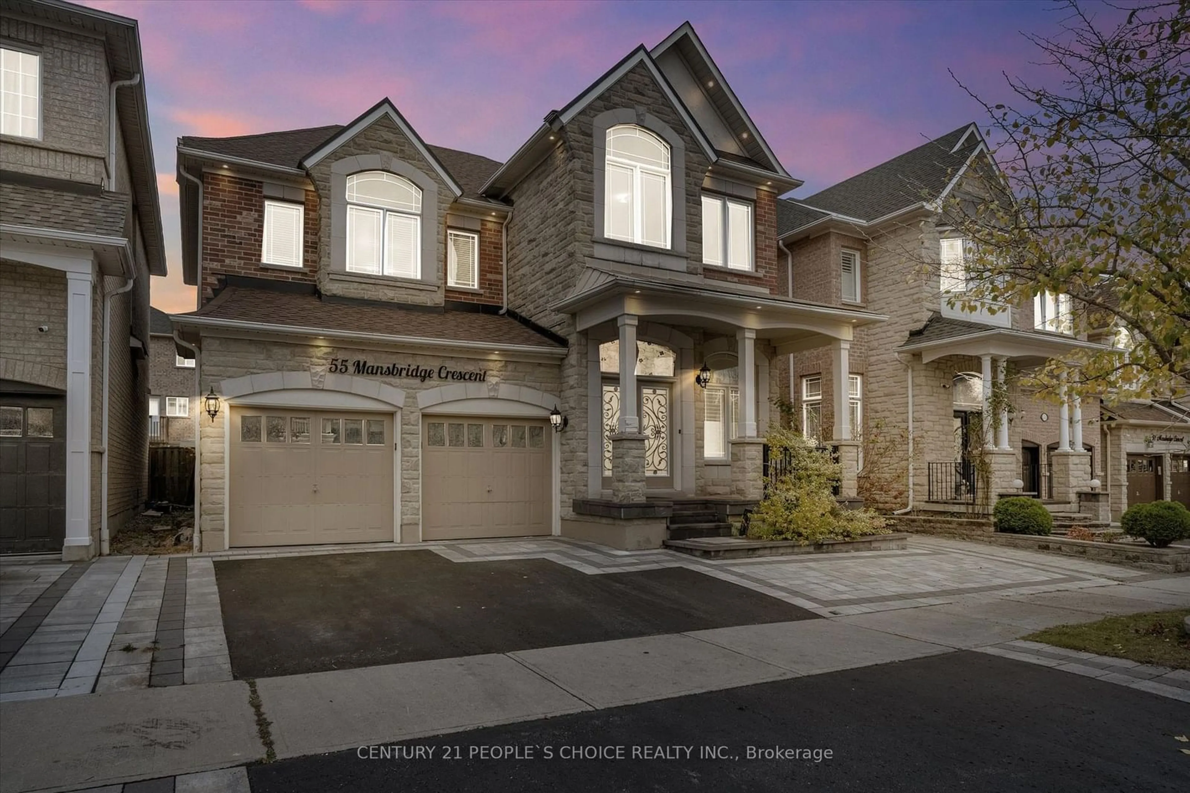 Frontside or backside of a home, the street view for 55 Mansbridge Cres, Ajax Ontario L1Z 1S3