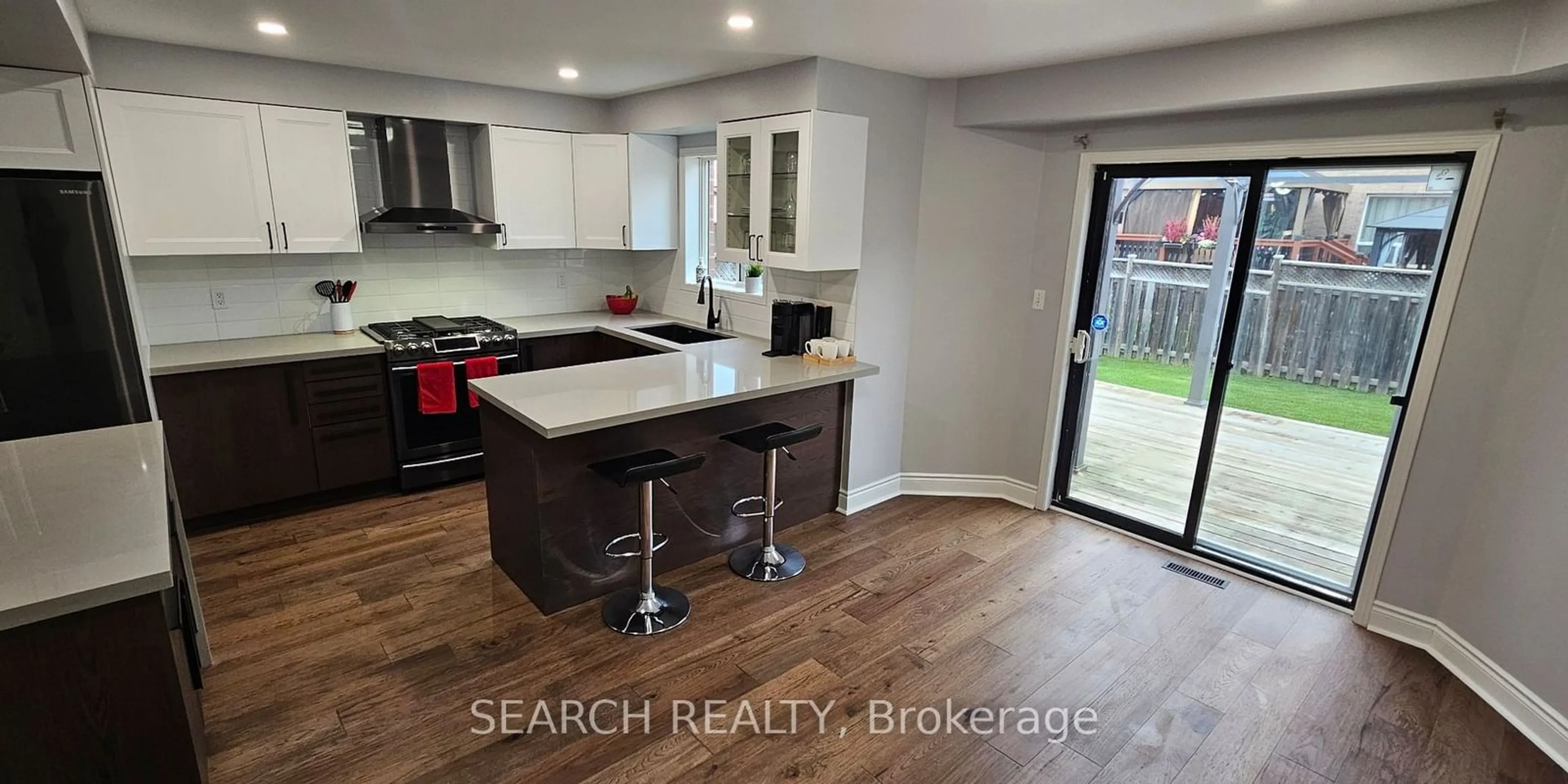 Open concept kitchen for 103 Howling Cres, Ajax Ontario L1S 7R9