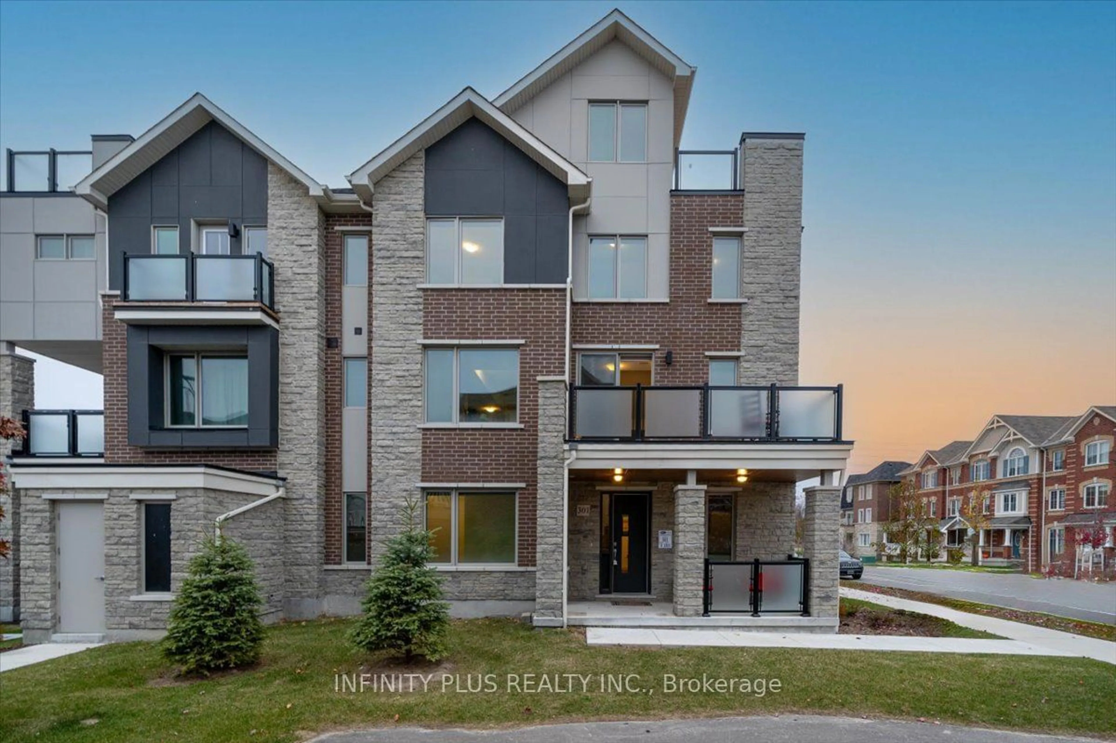 A pic from exterior of the house or condo, the front or back of building for 1034 Reflection Pl #301, Pickering Ontario L1X 0L1