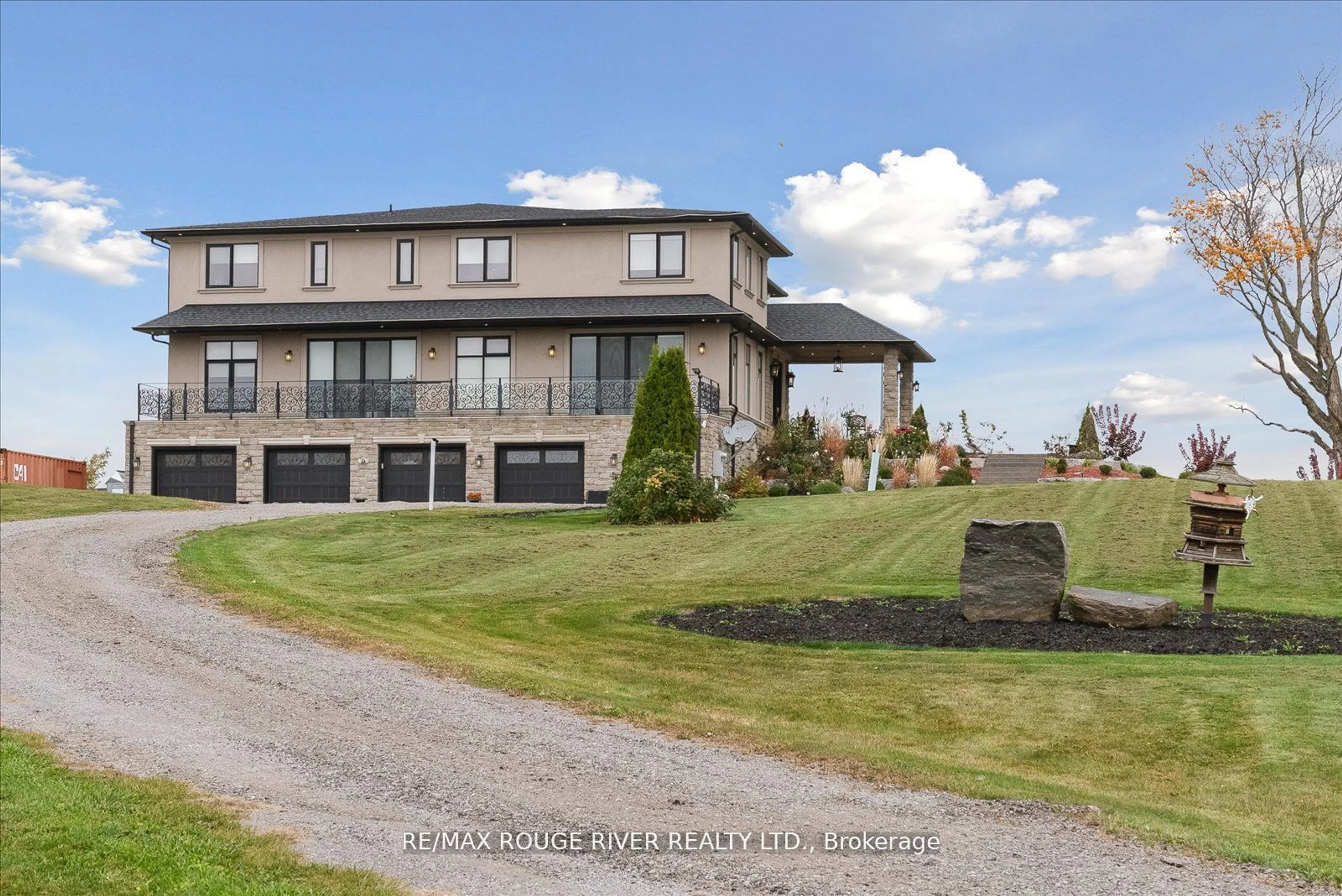 Frontside or backside of a home, the street view for 5785 Halls Rd, Whitby Ontario L1M 1S5