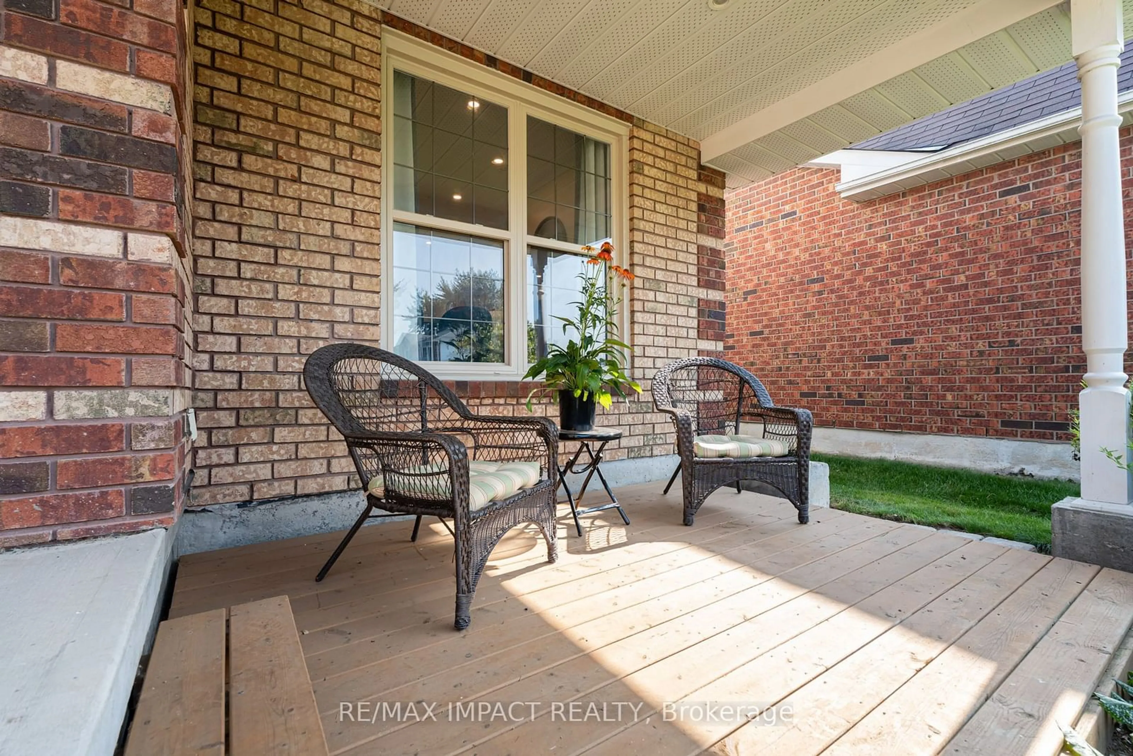 Patio, the fenced backyard for 76 Foster Creek Dr, Clarington Ontario L1B 1G5