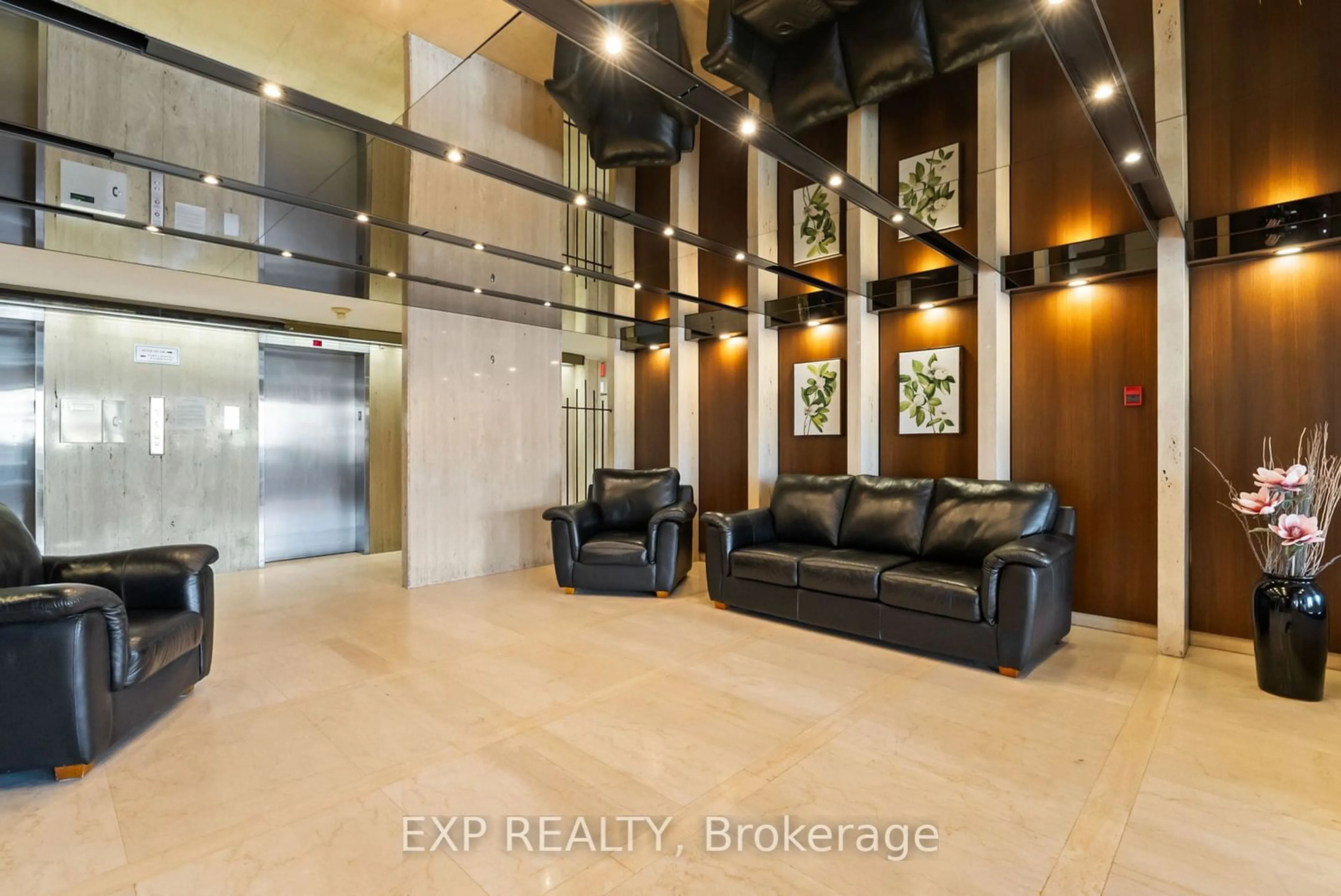 Indoor lobby, ceramic floors for 44 Falby Crt #1410, Ajax Ontario L1S 3L1