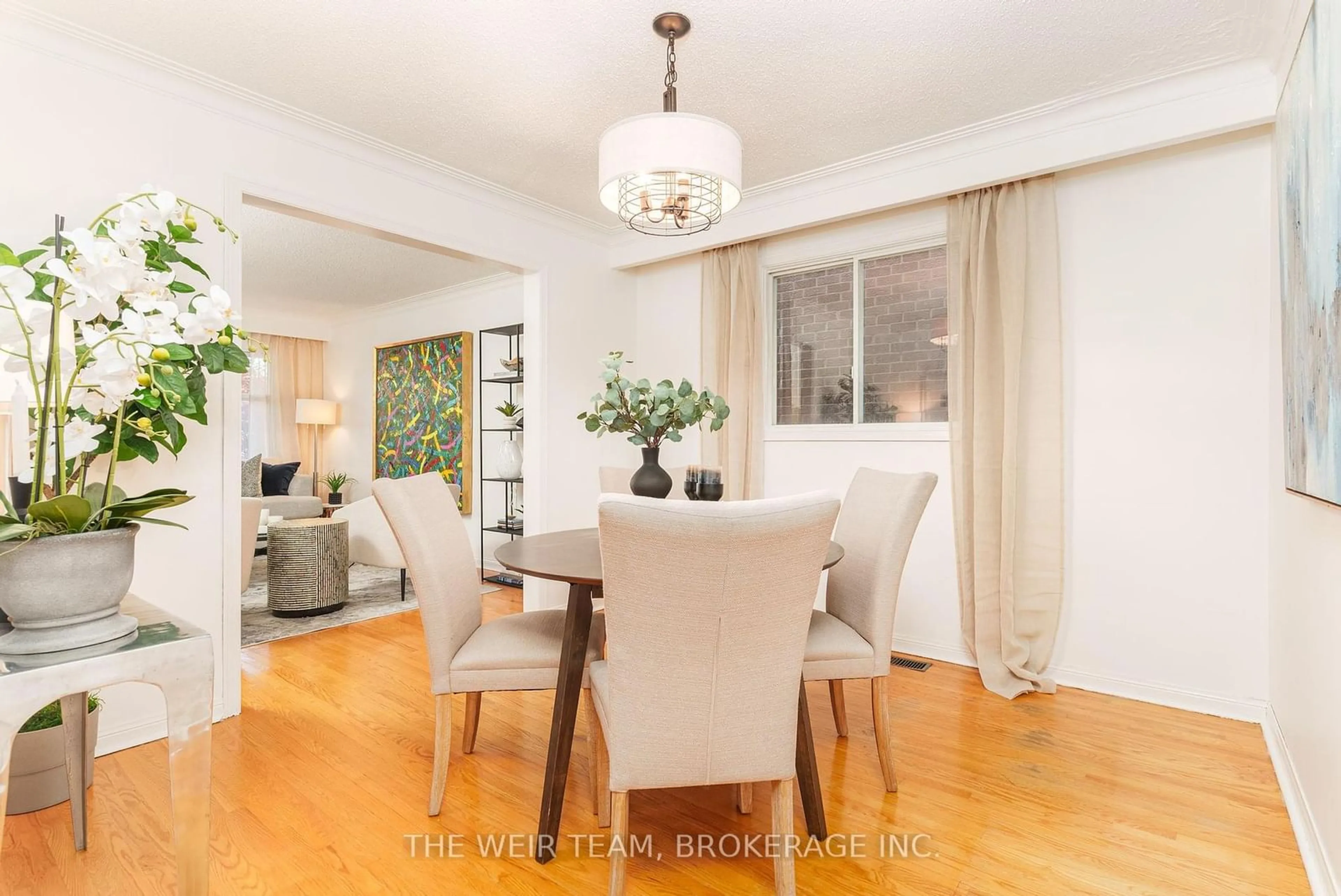 Dining room, wood floors for 244 Gowan Ave, Toronto Ontario M4J 2K6