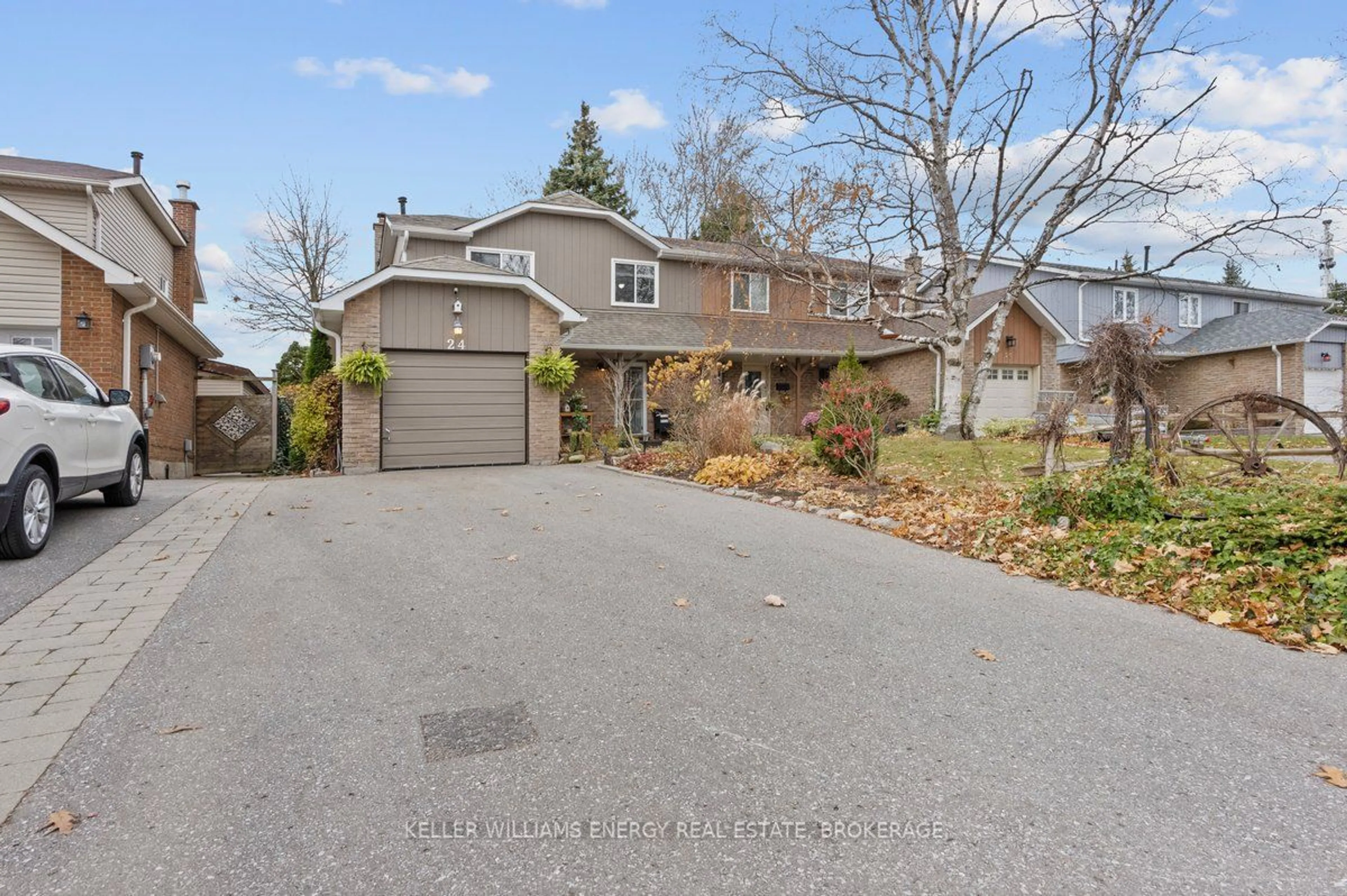 A pic from exterior of the house or condo, the street view for 24 Goodfellow St, Whitby Ontario L1P 1C4