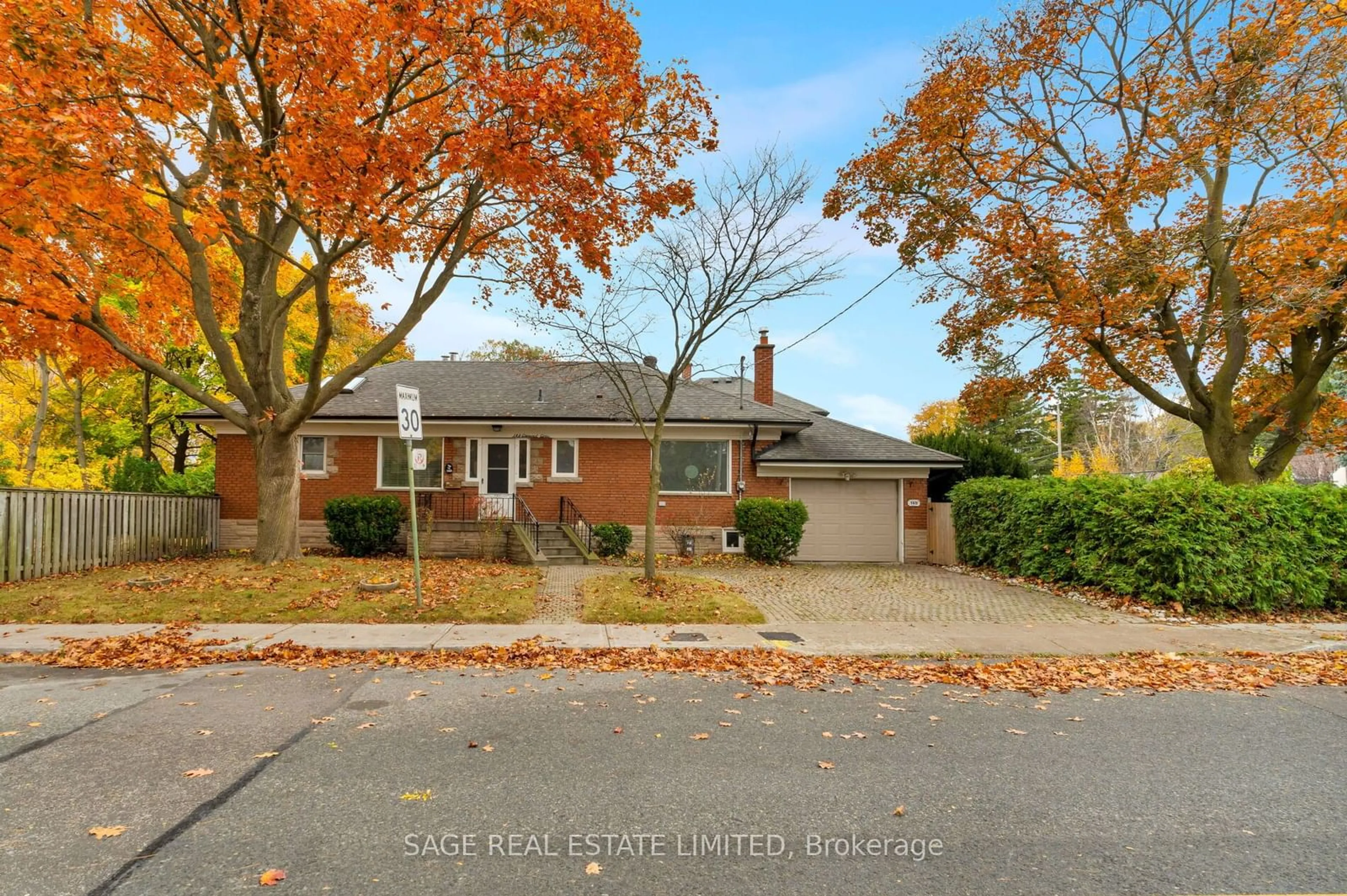 Frontside or backside of a home, the street view for 149 Glenwood Cres, Toronto Ontario M4B 1J8