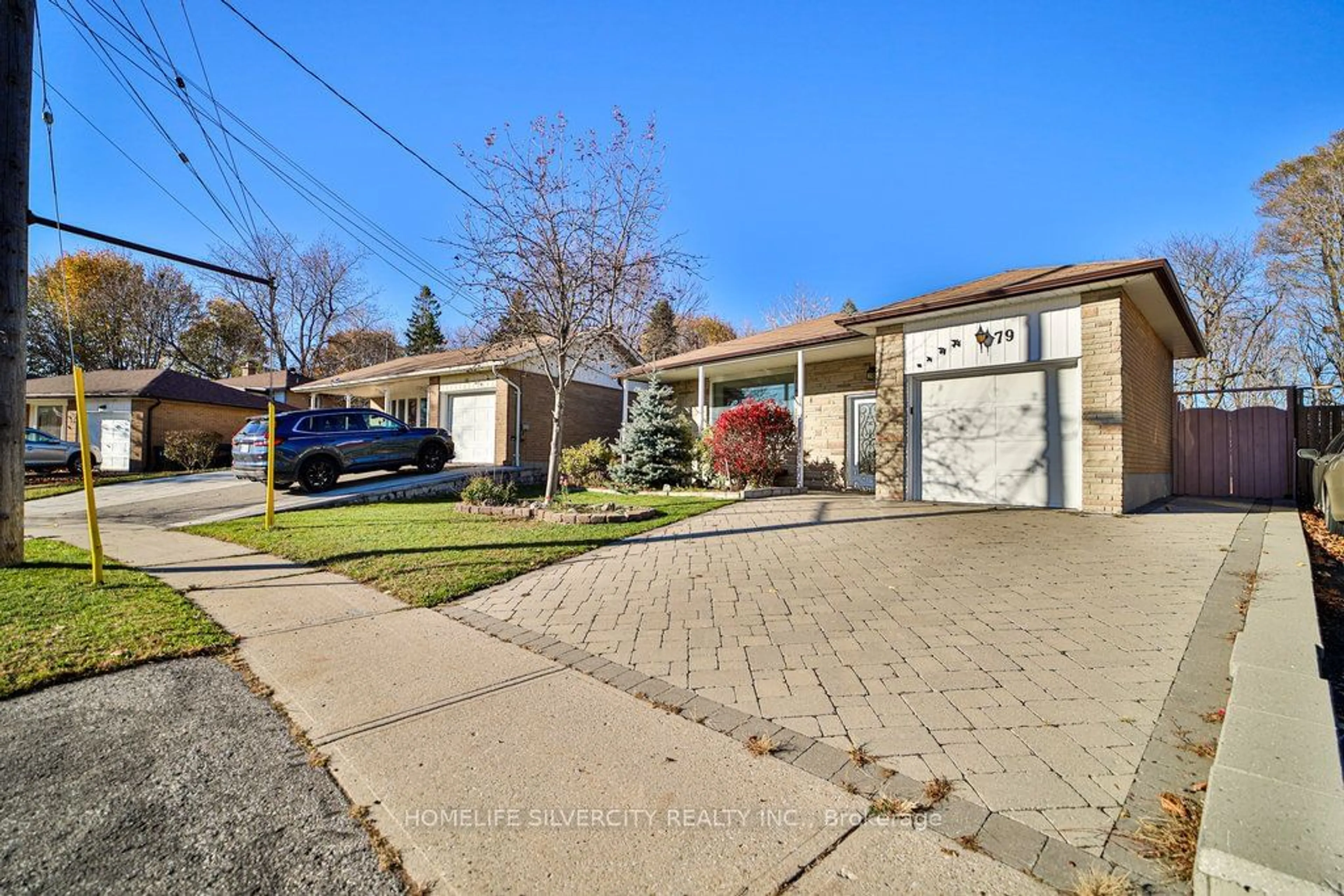 A pic from exterior of the house or condo, the street view for 79 Weir Cres, Toronto Ontario M1E 3B2