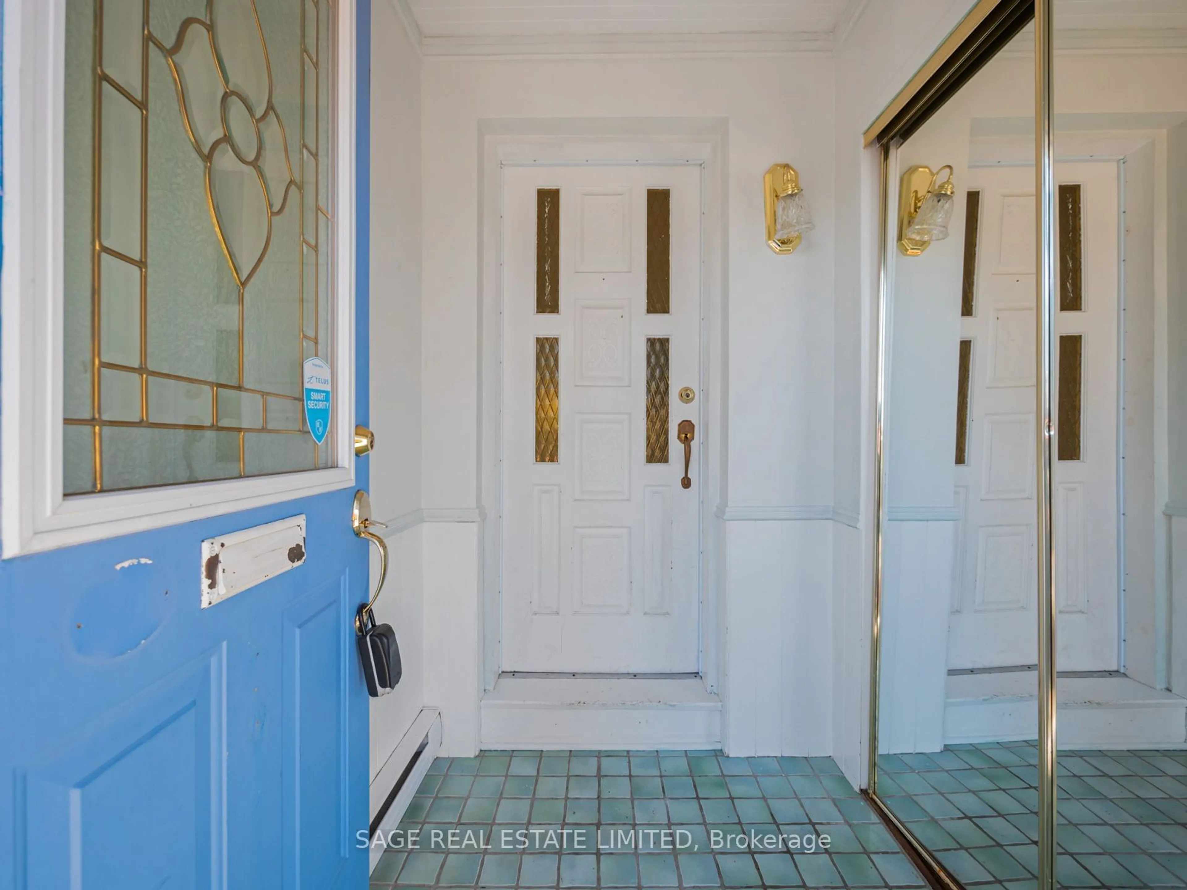 Indoor entryway, ceramic floors for 212 Alton Ave, Toronto Ontario M4L 2M6