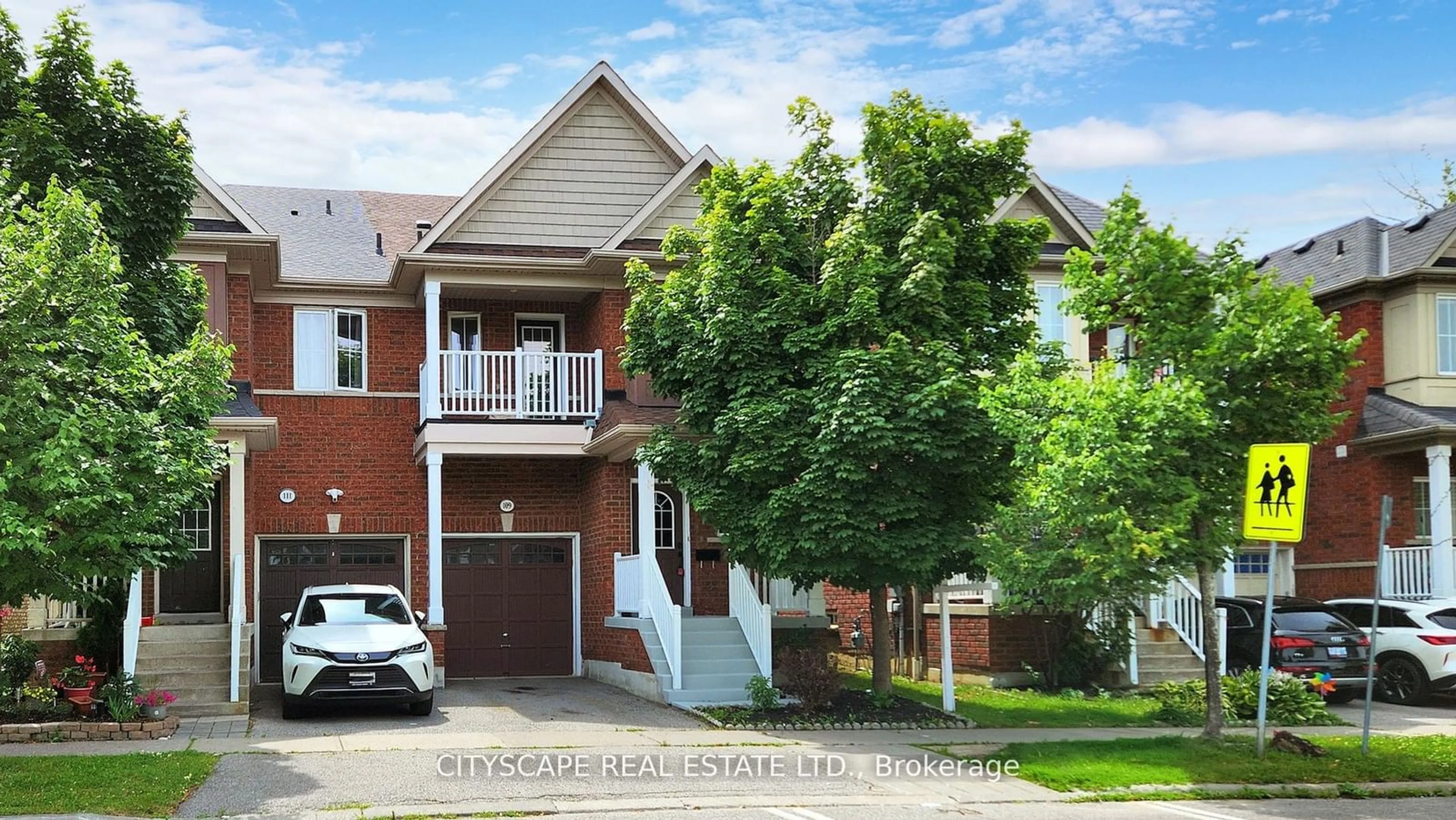 Frontside or backside of a home, the street view for 109 Burcher Rd, Ajax Ontario L1S 2R3