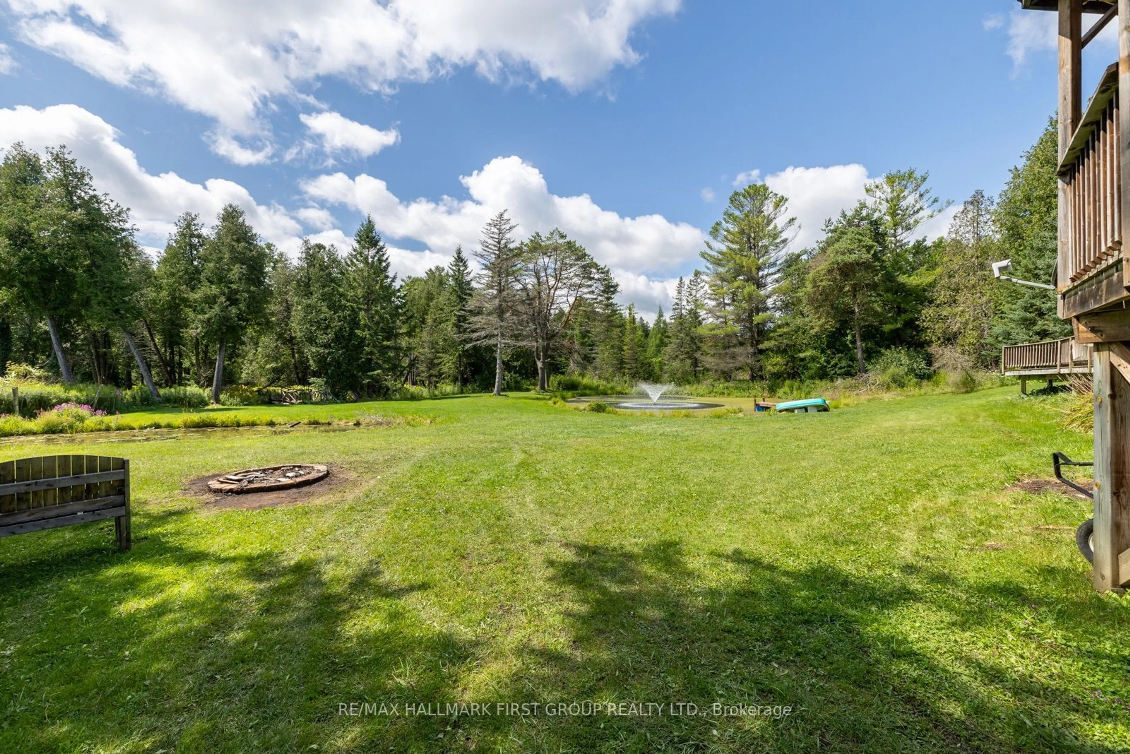 Patio, the fenced backyard for 7236 Carscadden Rd, Clarington Ontario L0B 1M0