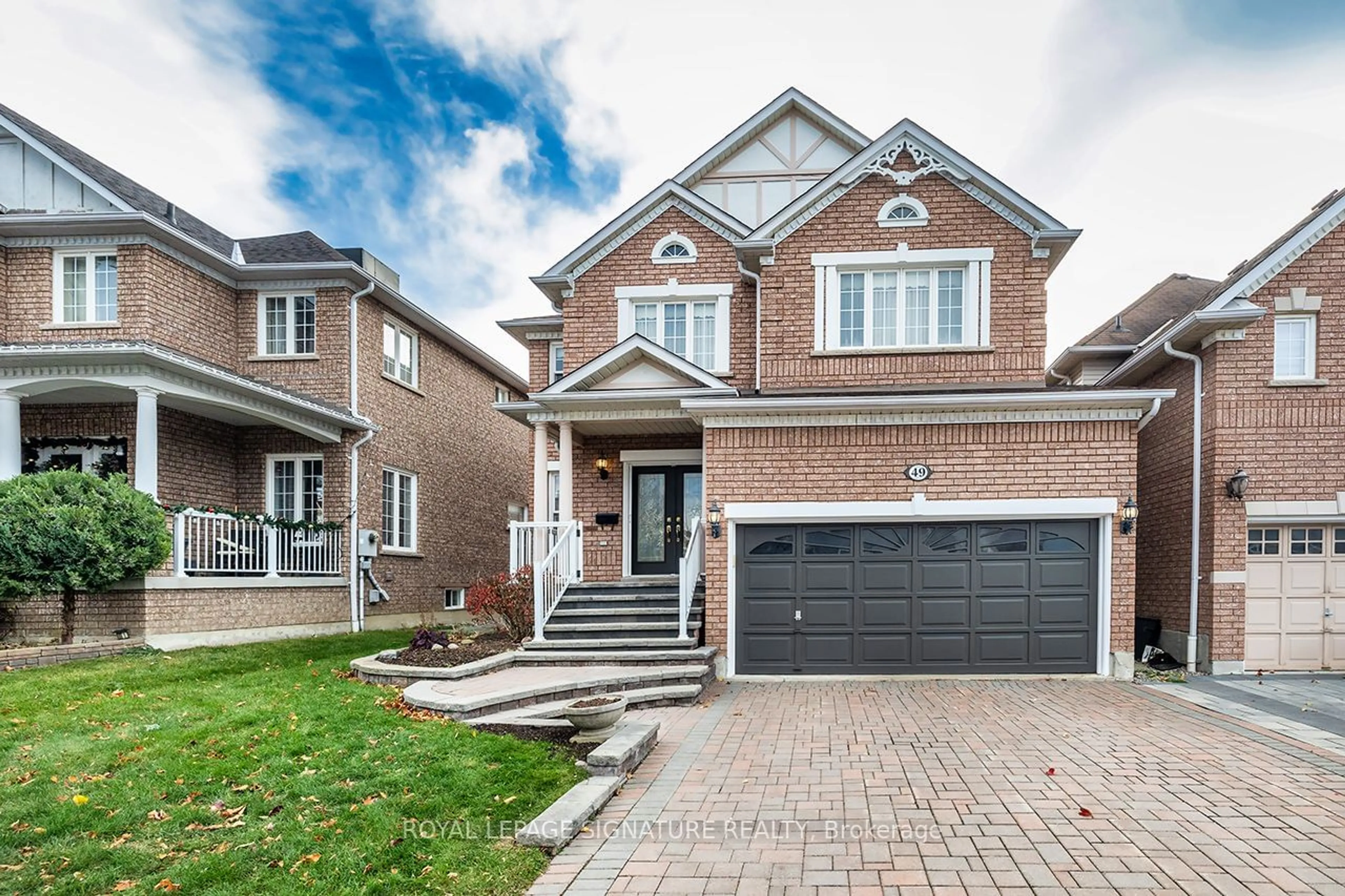 Home with brick exterior material for 49 Napiermews Dr, Ajax Ontario L1T 0B2