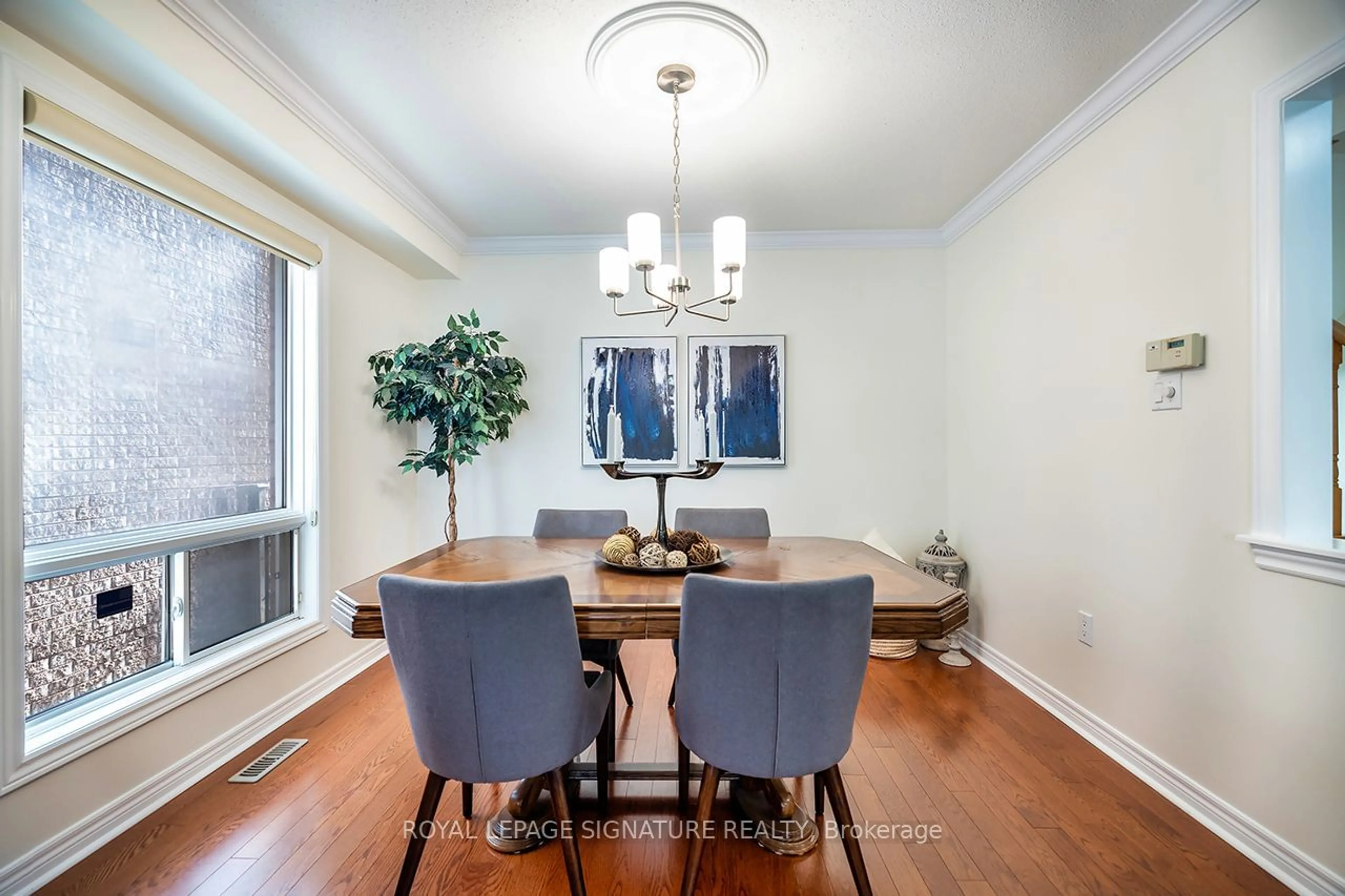 Dining room, wood floors for 49 Napiermews Dr, Ajax Ontario L1T 0B2