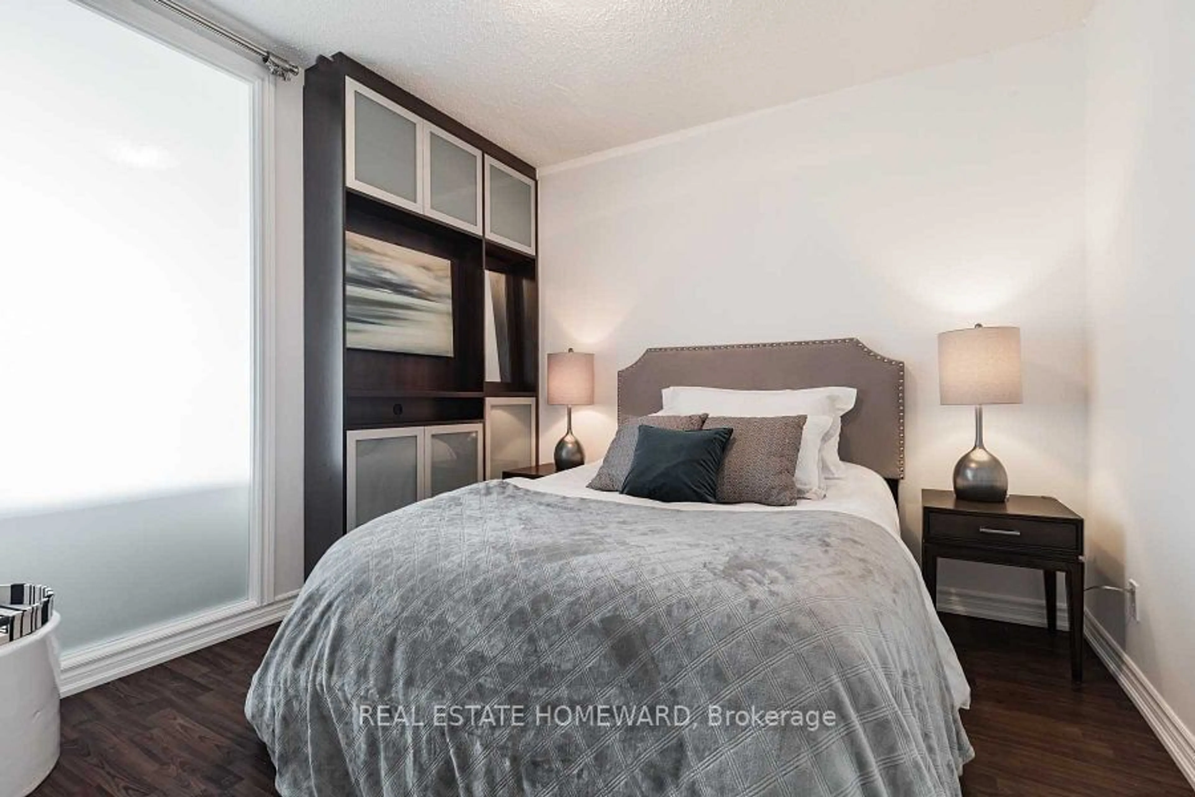 Bedroom, carpet floors for 280 Donlands Ave #Ph 1107, Toronto Ontario M4J 3R4