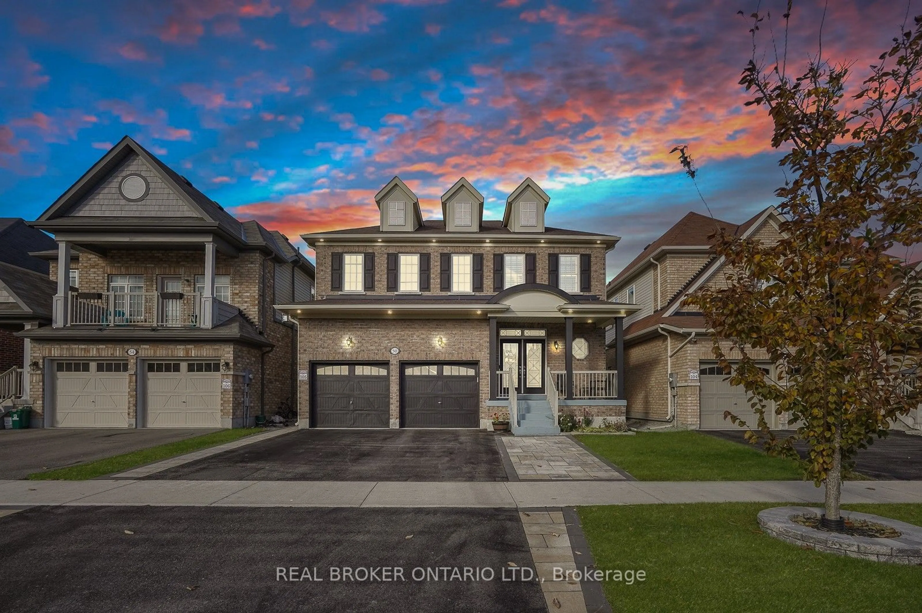 A pic from exterior of the house or condo, the fenced backyard for 50 Henry Smith Ave, Clarington Ontario L1C 0W1